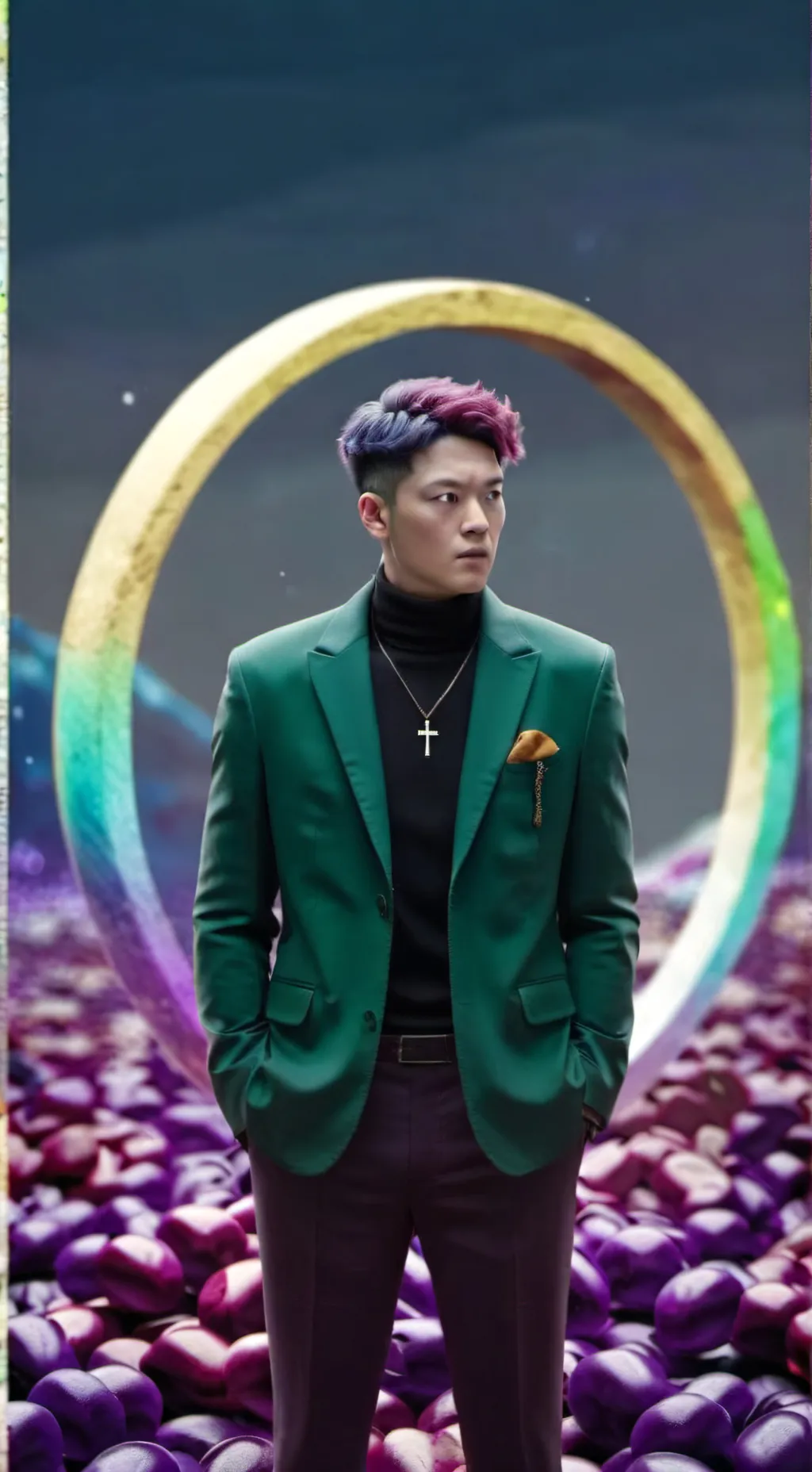 ai character: Thanos from Squid Game 2 background