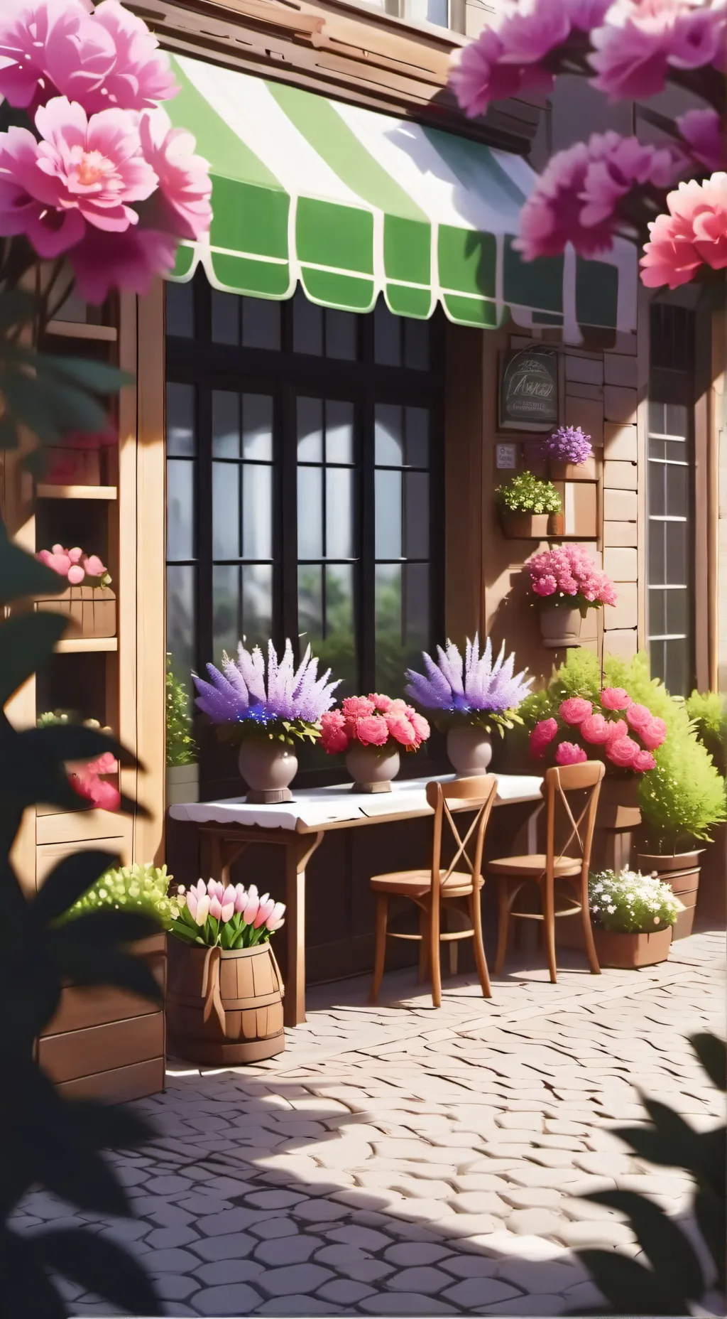 ai character: Floris shop background