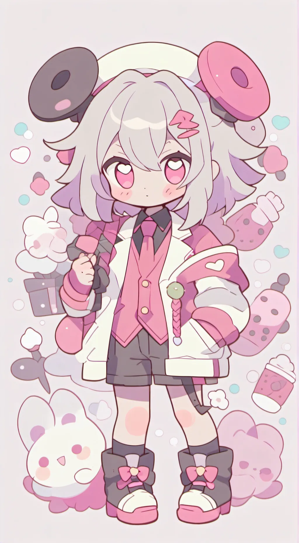 ai character: 🍩Donut girl🍩 background