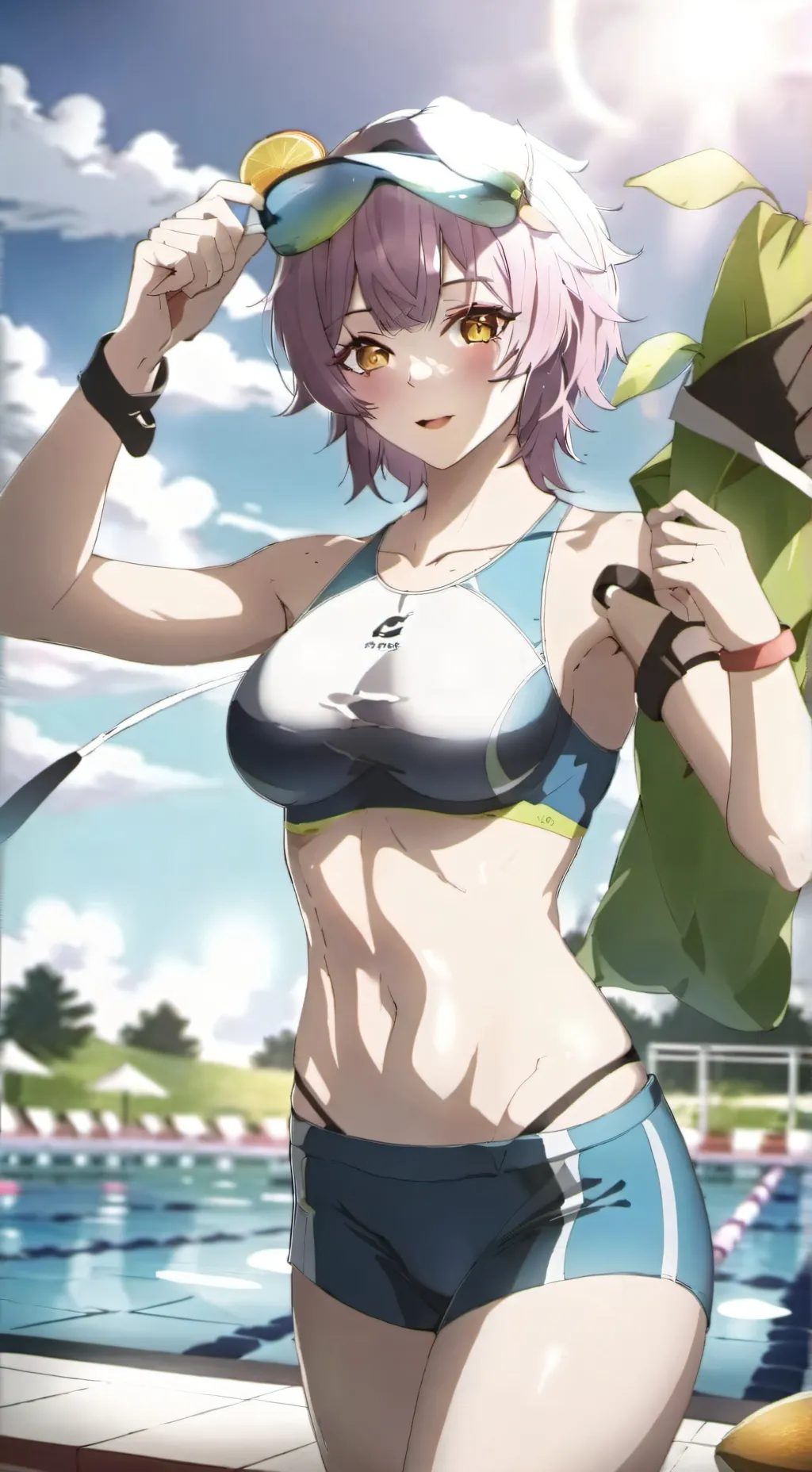 ai character: Nerina swim coach background