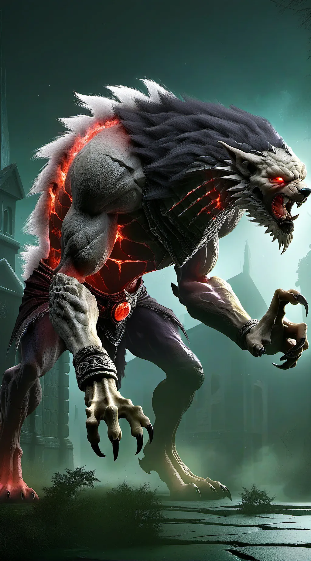 ai character: for maziegh again background