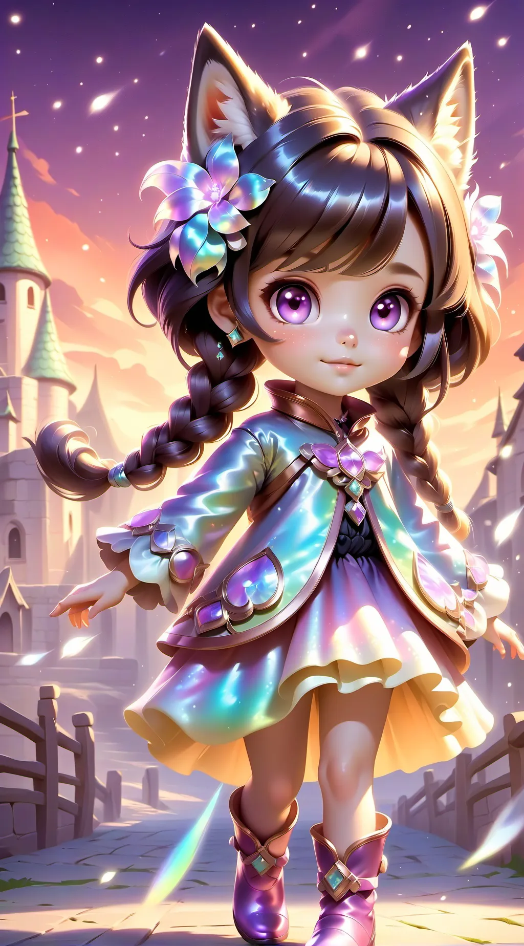 ai character: Luna background