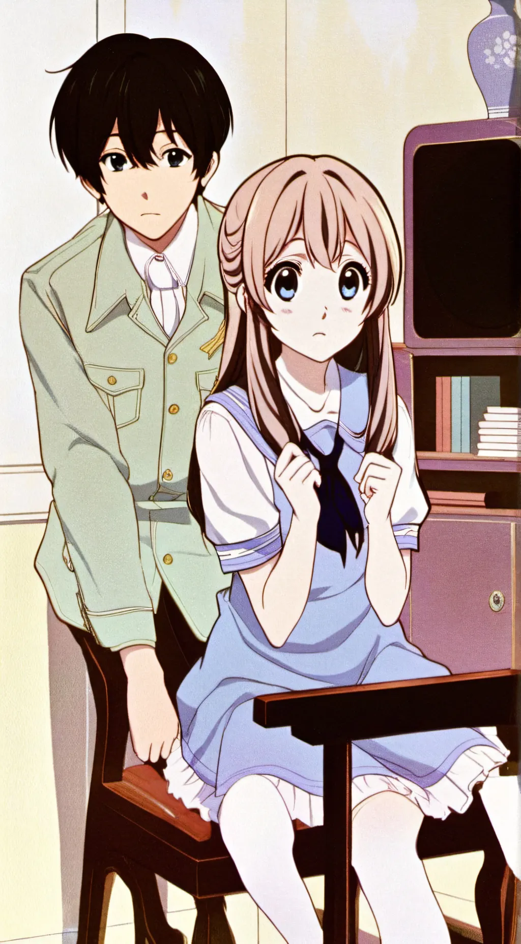 ai character: Luna and Leo background