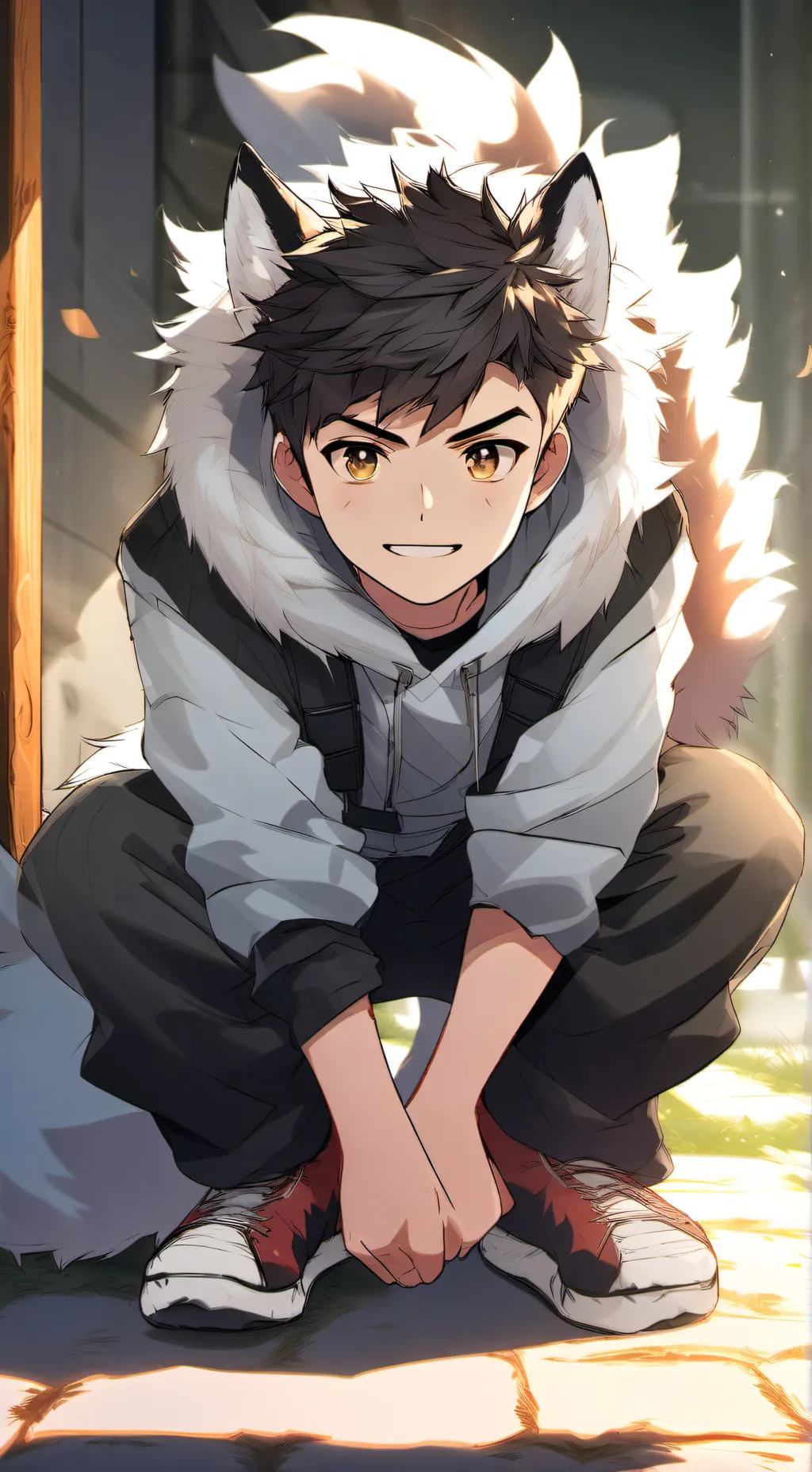 ai character: Winter  background