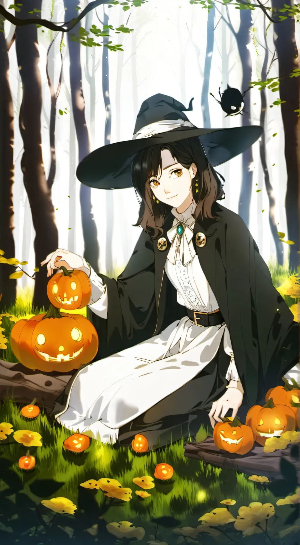 ai character: Witch of the woods background
