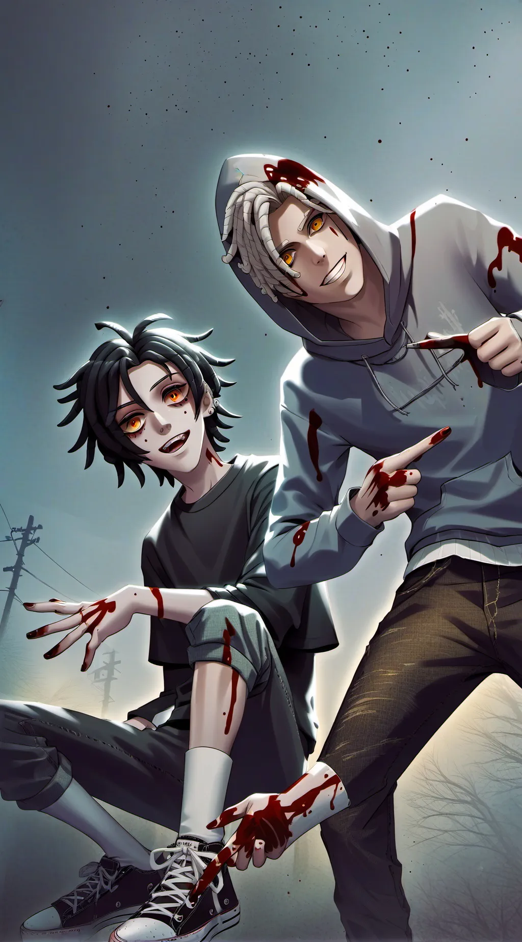 ai character: Jeff and Jake background