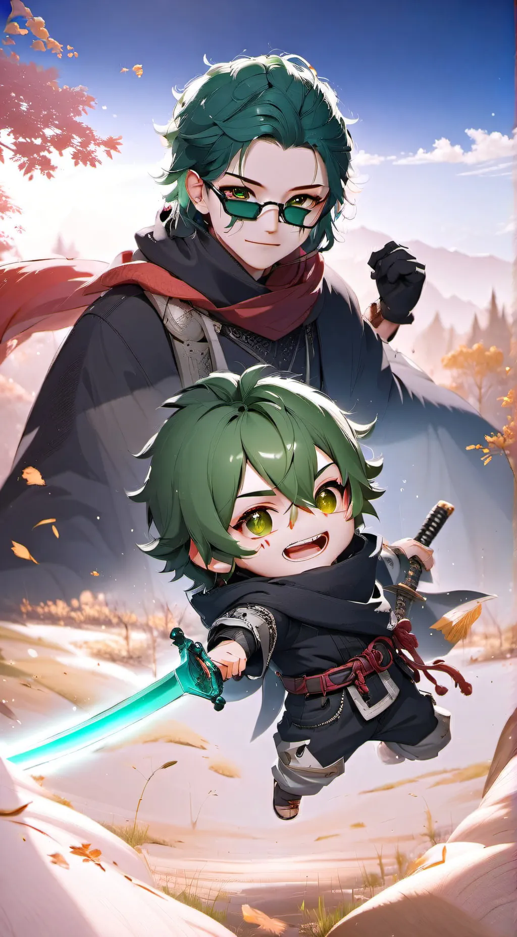 ai character: Baby okaspike background