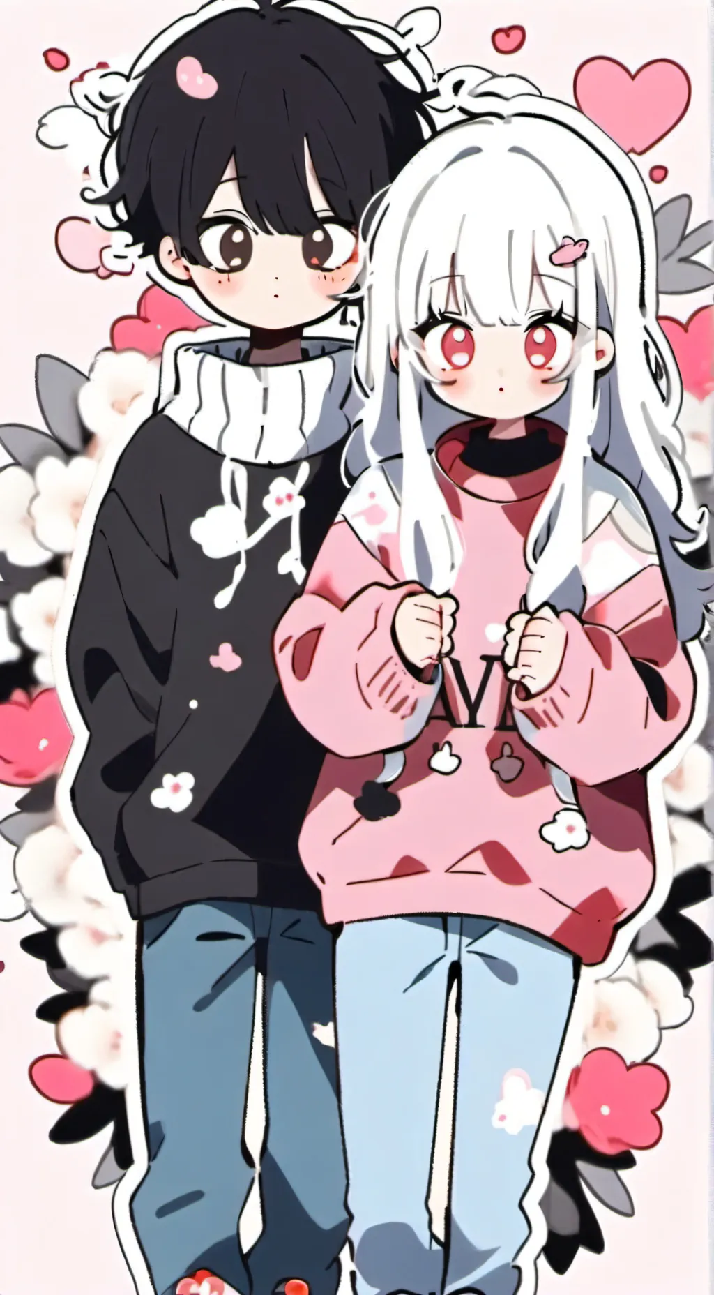 ai character: Tin and Mia background