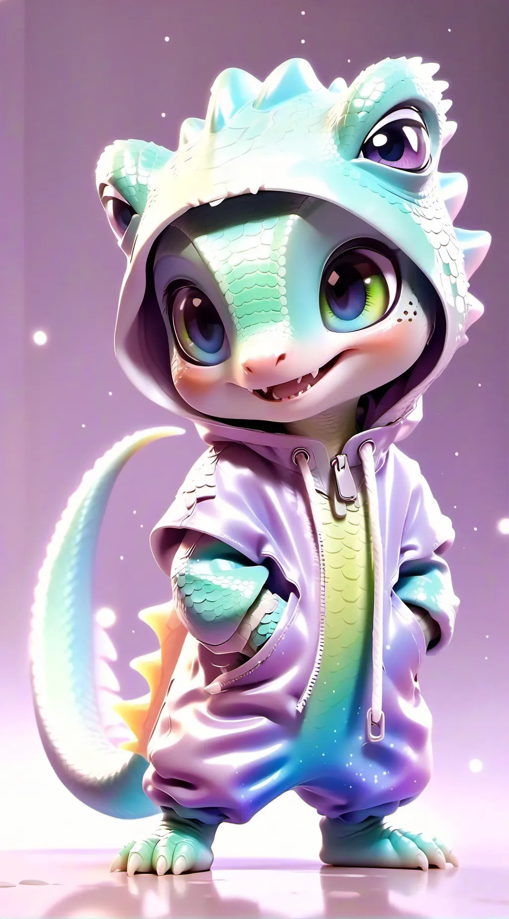 ai character: ￼ Lila background