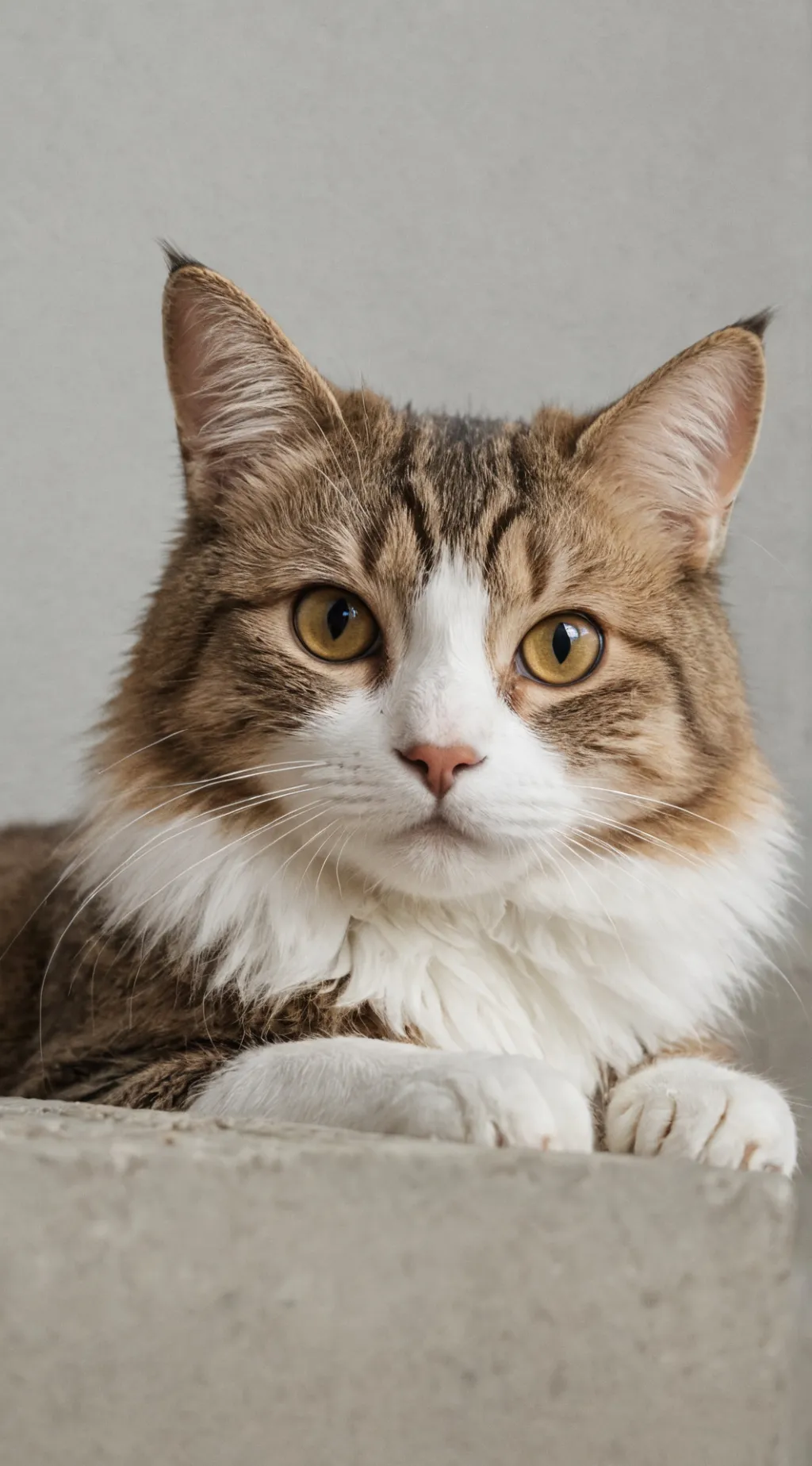 ai character: Radio static cat background