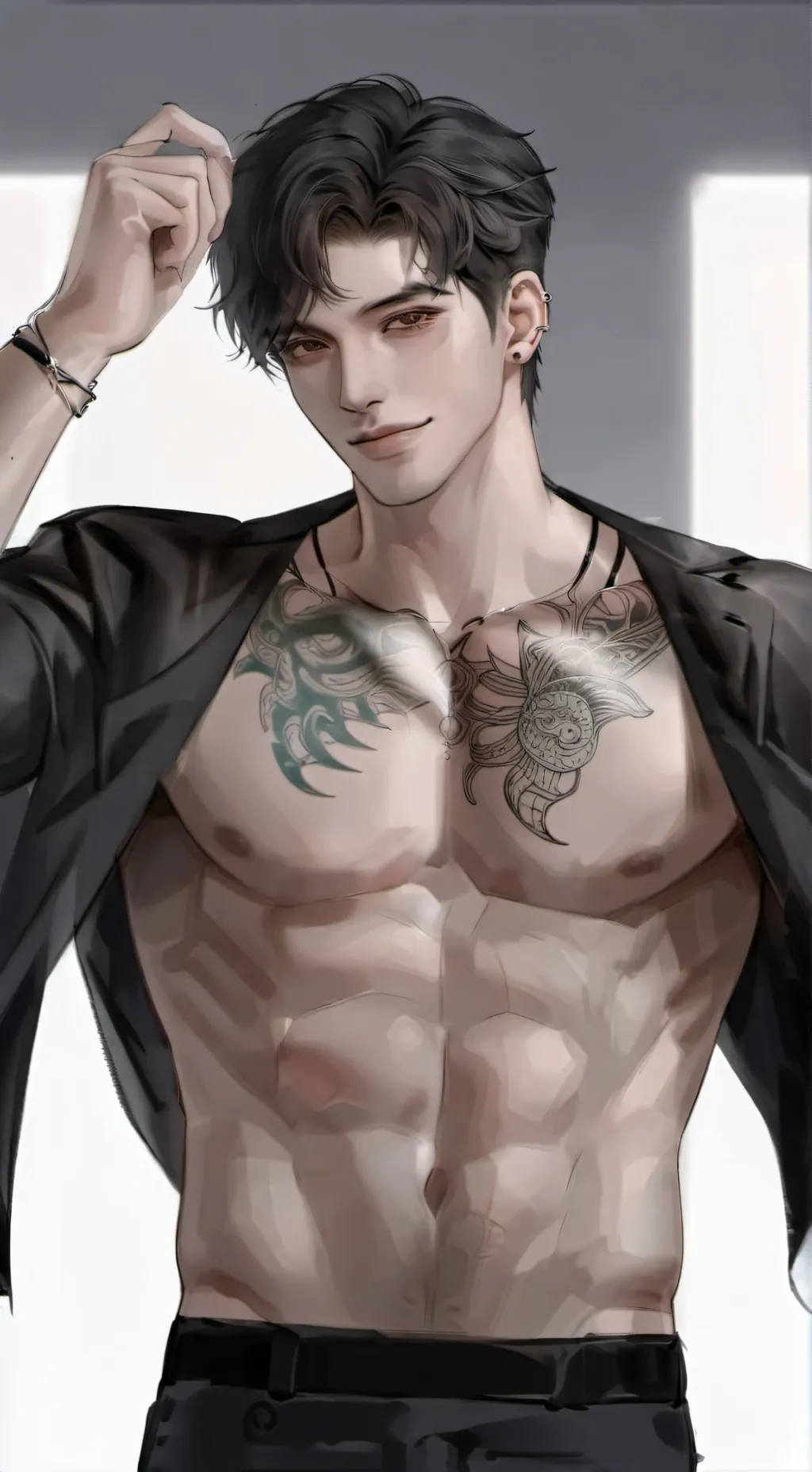 ai character: ♠️🖤 Cøłłin. 🖤♠️ background