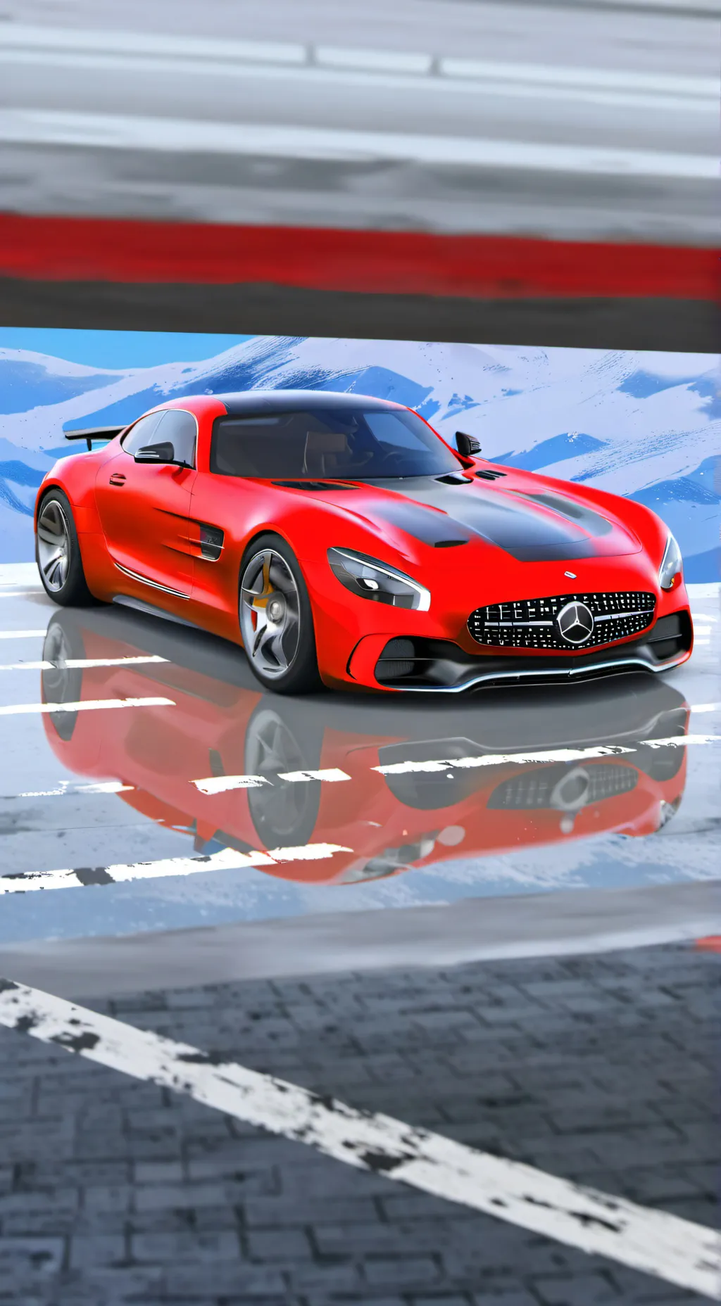 ai character: Mercedes Gtr background