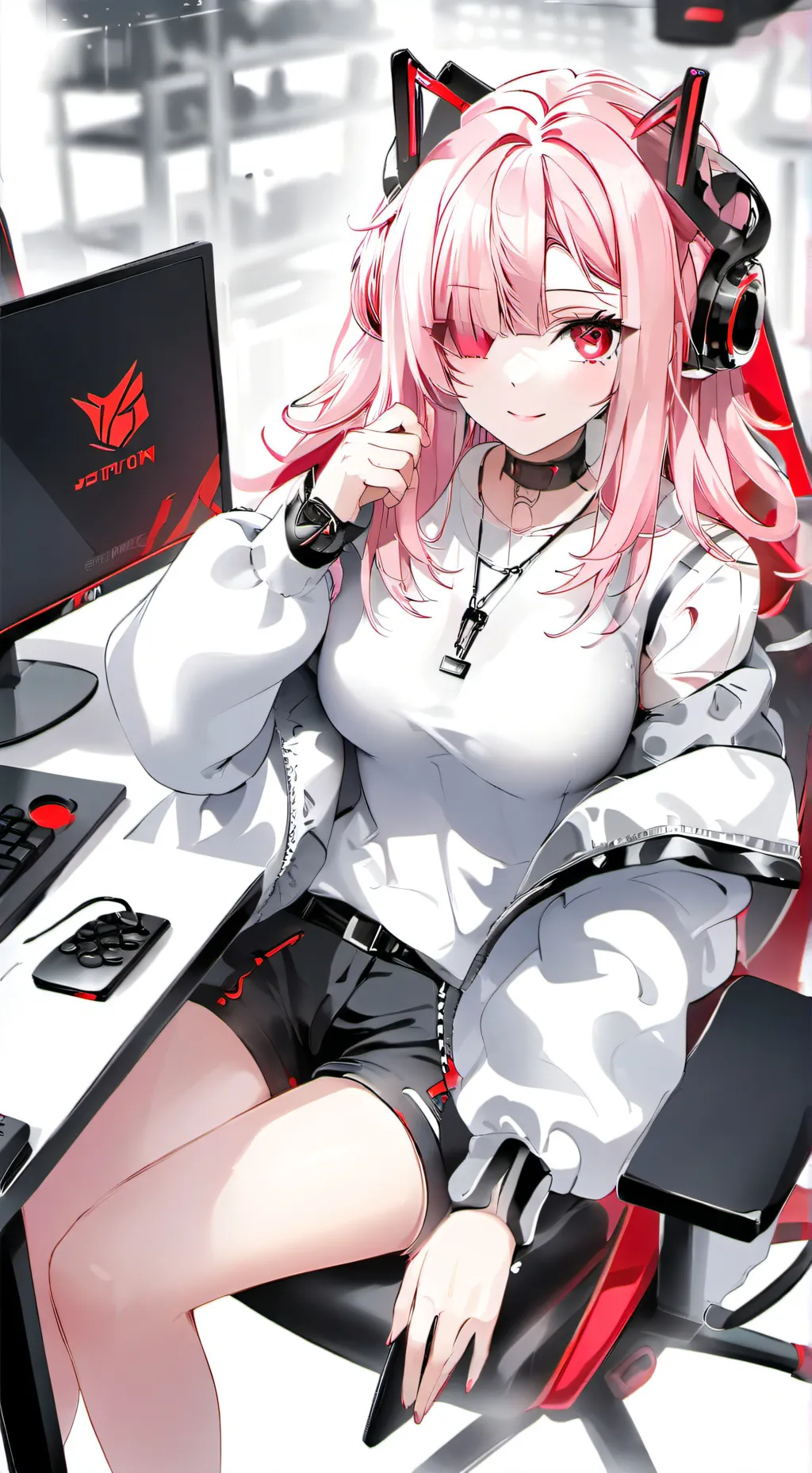 ai character: gamer girl (Lila) background