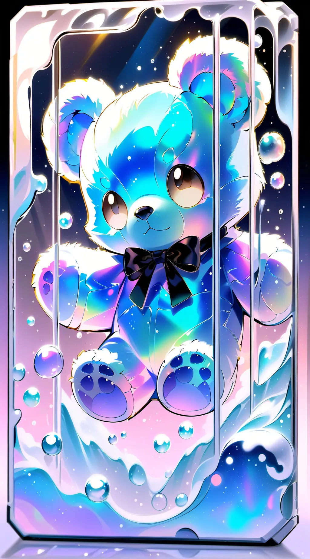 ai character: Galaxy Teddy✨ background