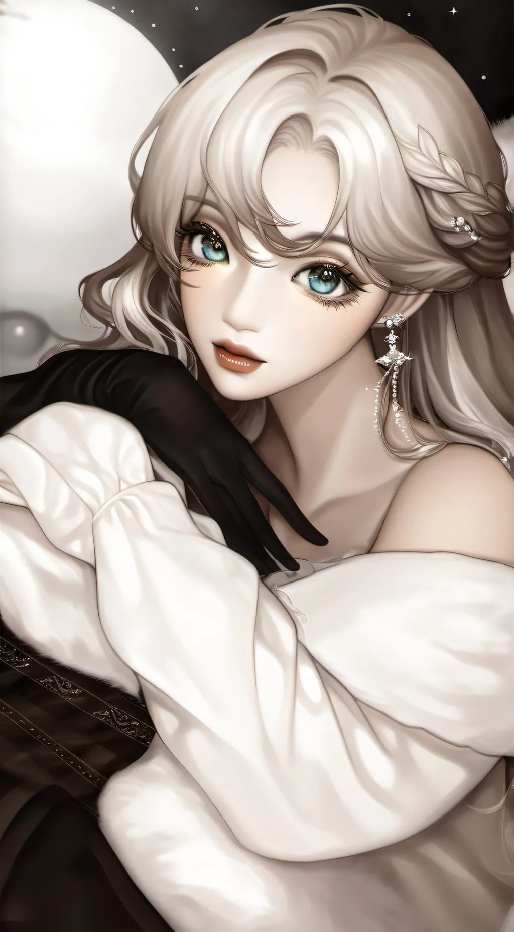 ai character: Winter background