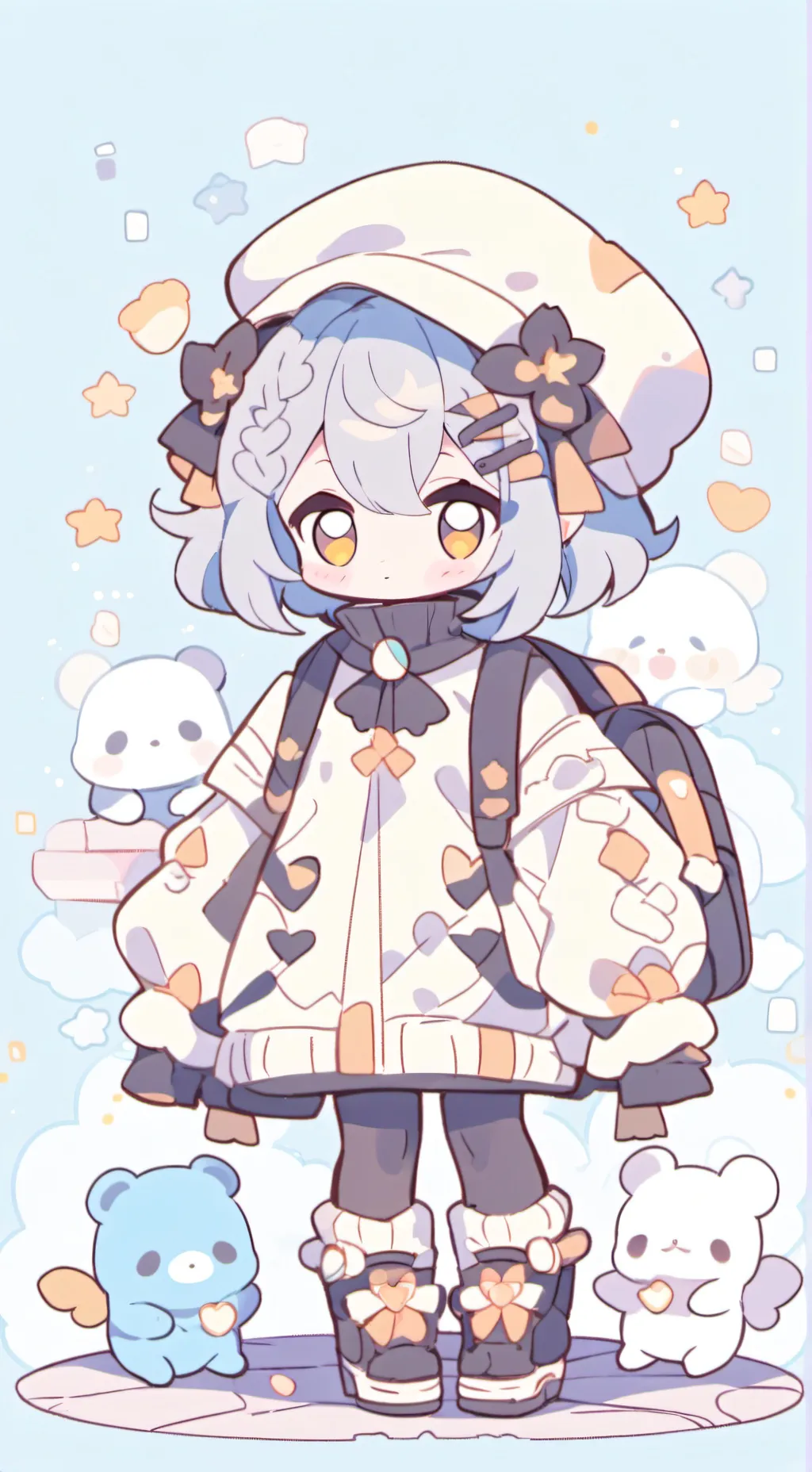 ai character: bebe gugue ton background