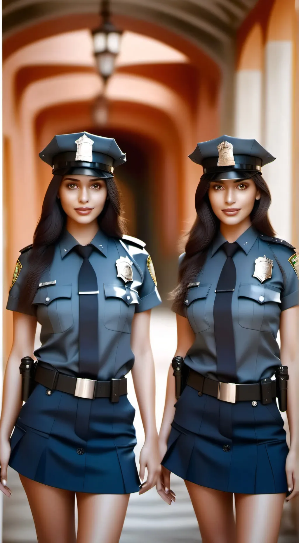 ai character: Maria y Nora  background