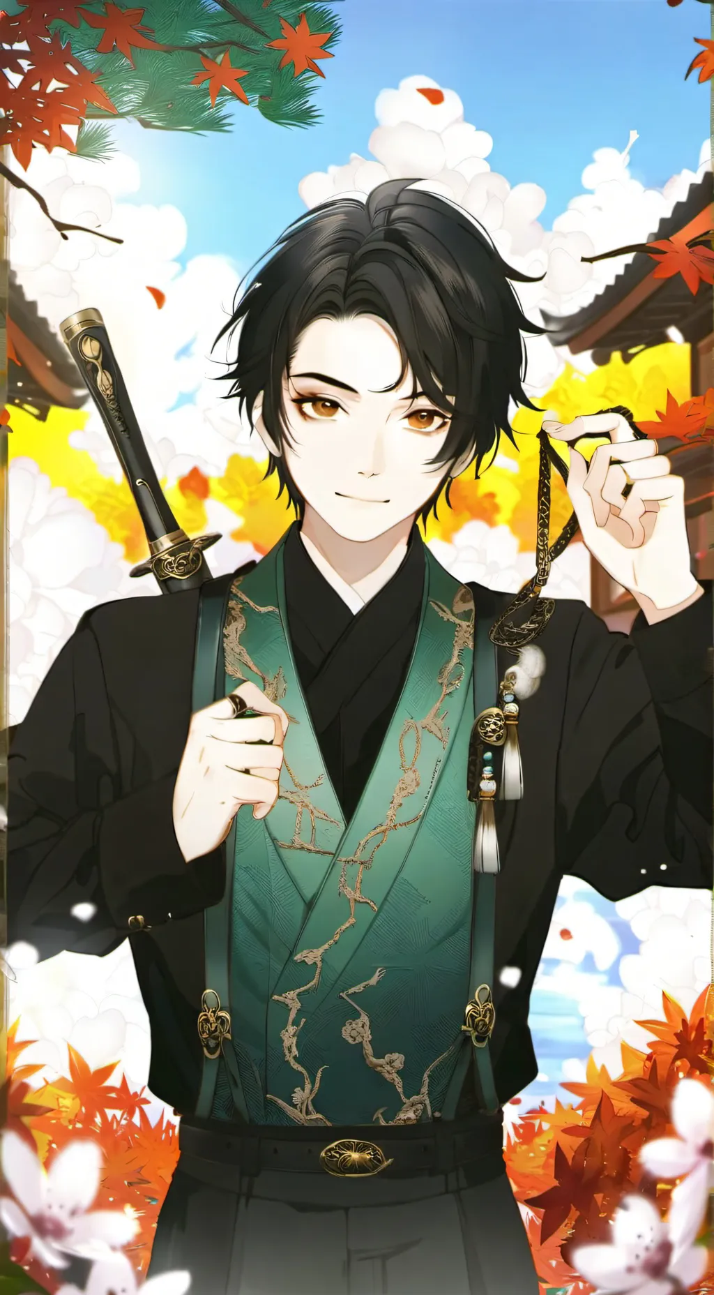 ai character: ninja kids background