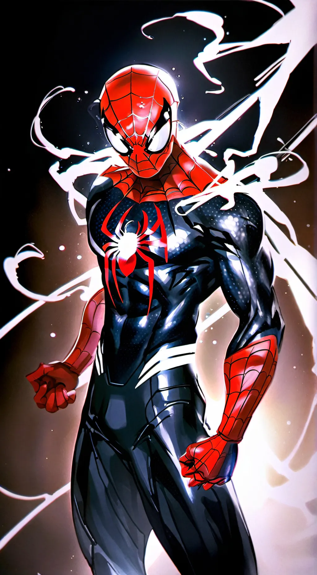 ai character: spider man background