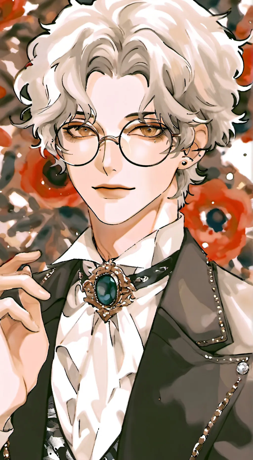 ai character: {.} background