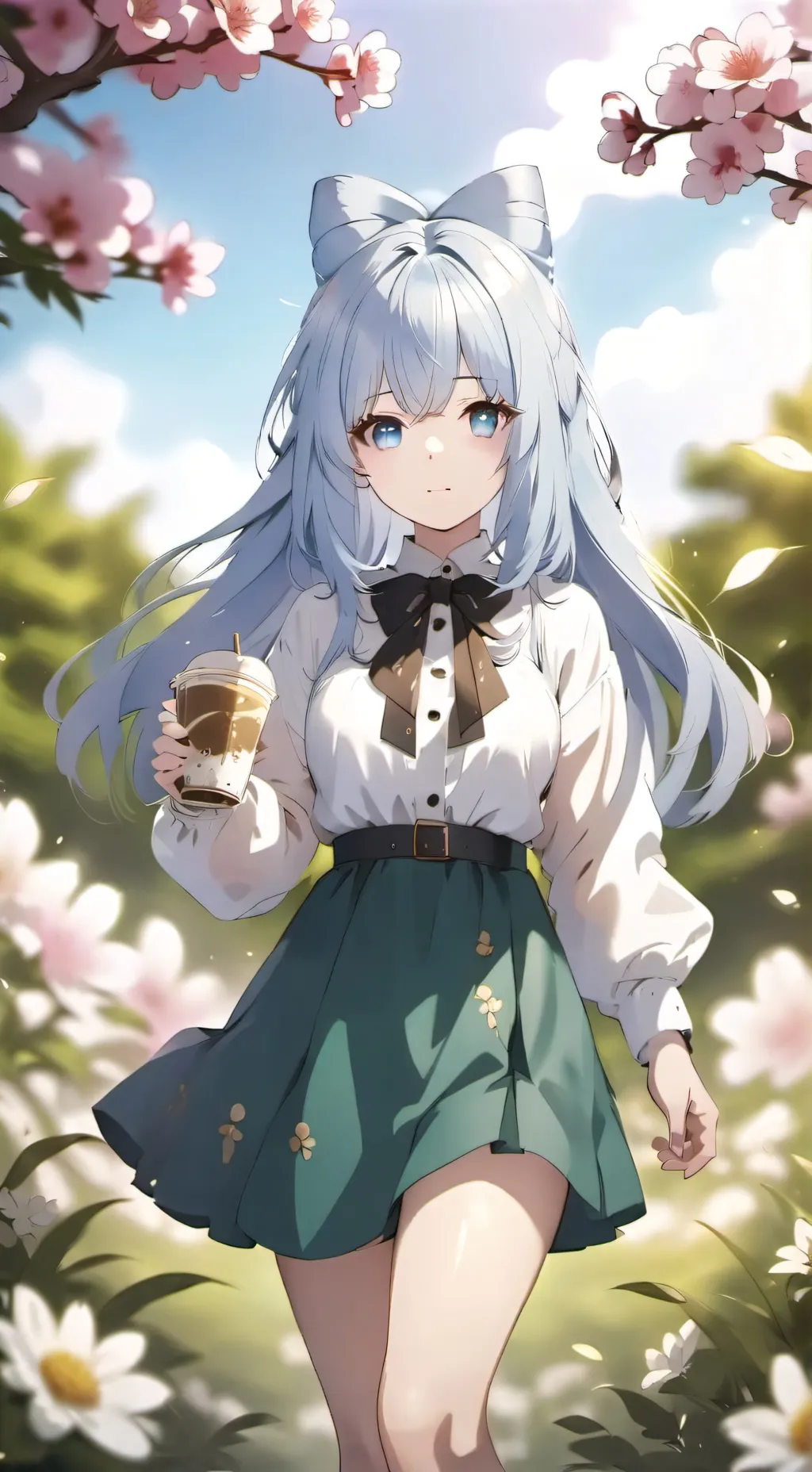 ai character: Sakura background