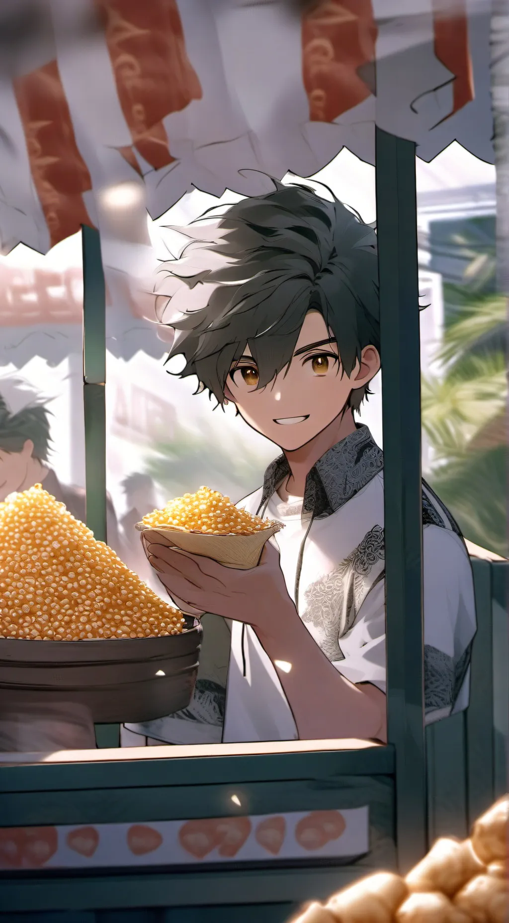 ai character: 🏳️‍🌈REN🧸🍿 background