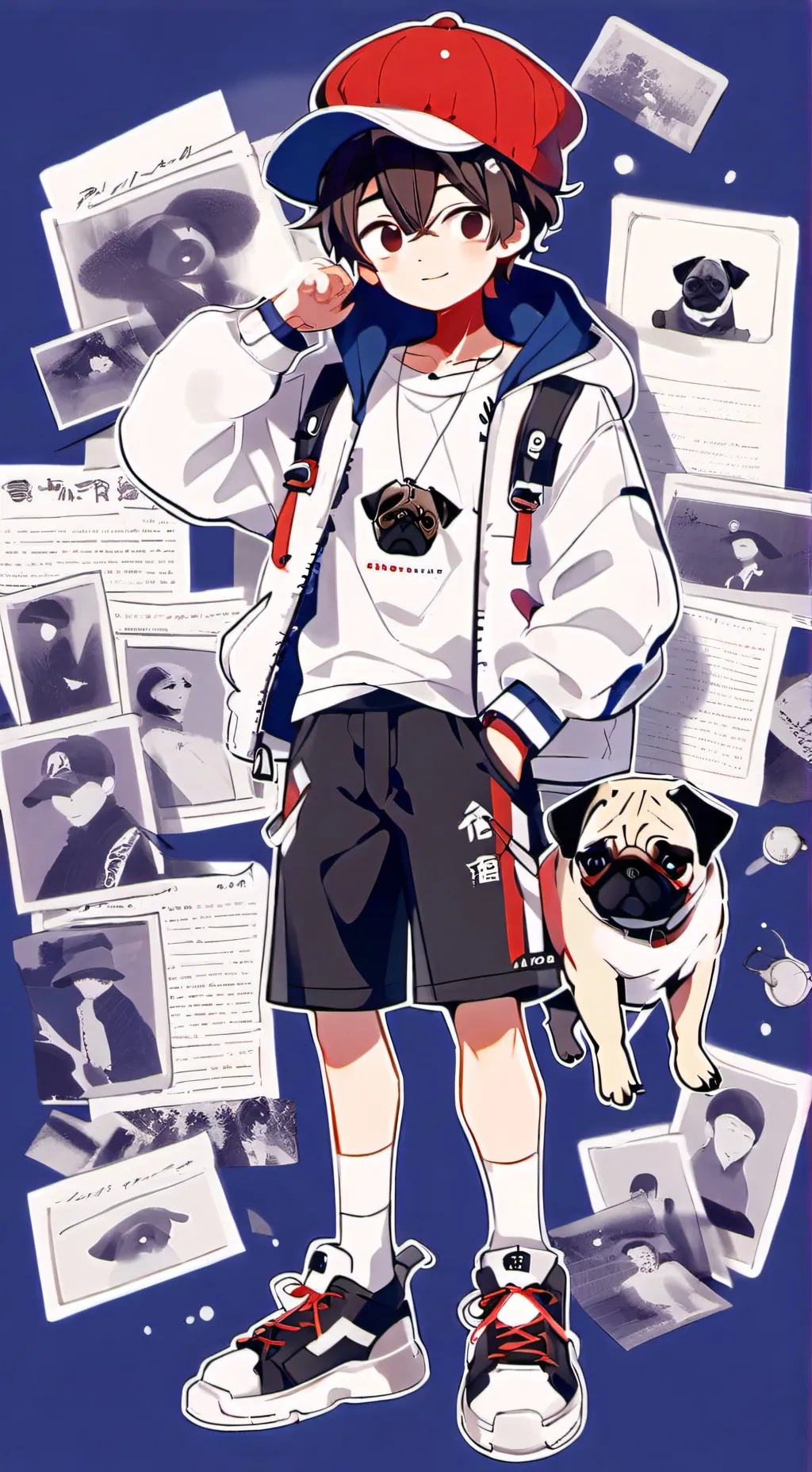 ai character: Pug and dan background