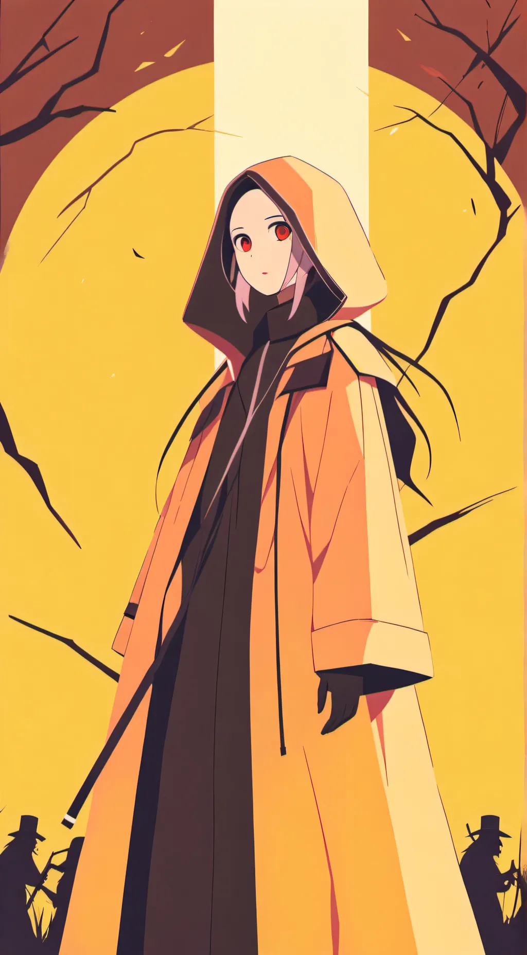 ai character: CH horror movie  background