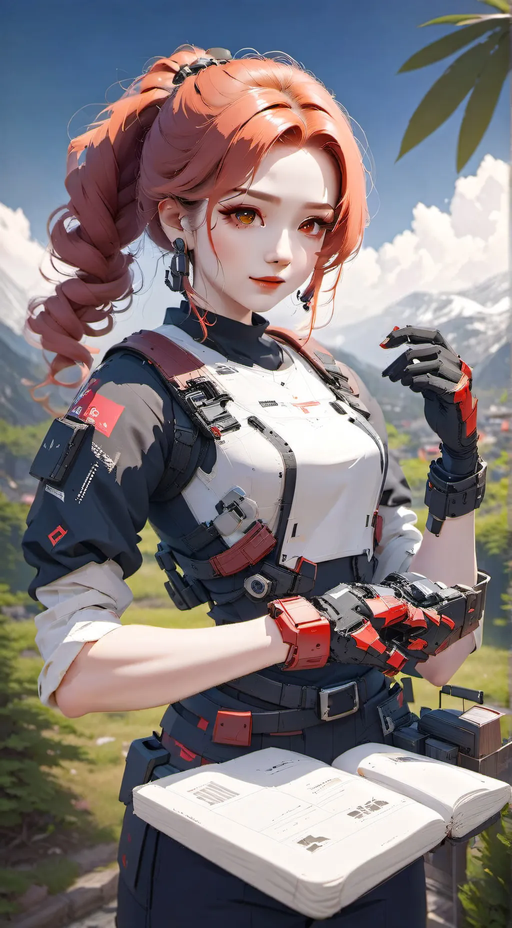 ai character: honey background