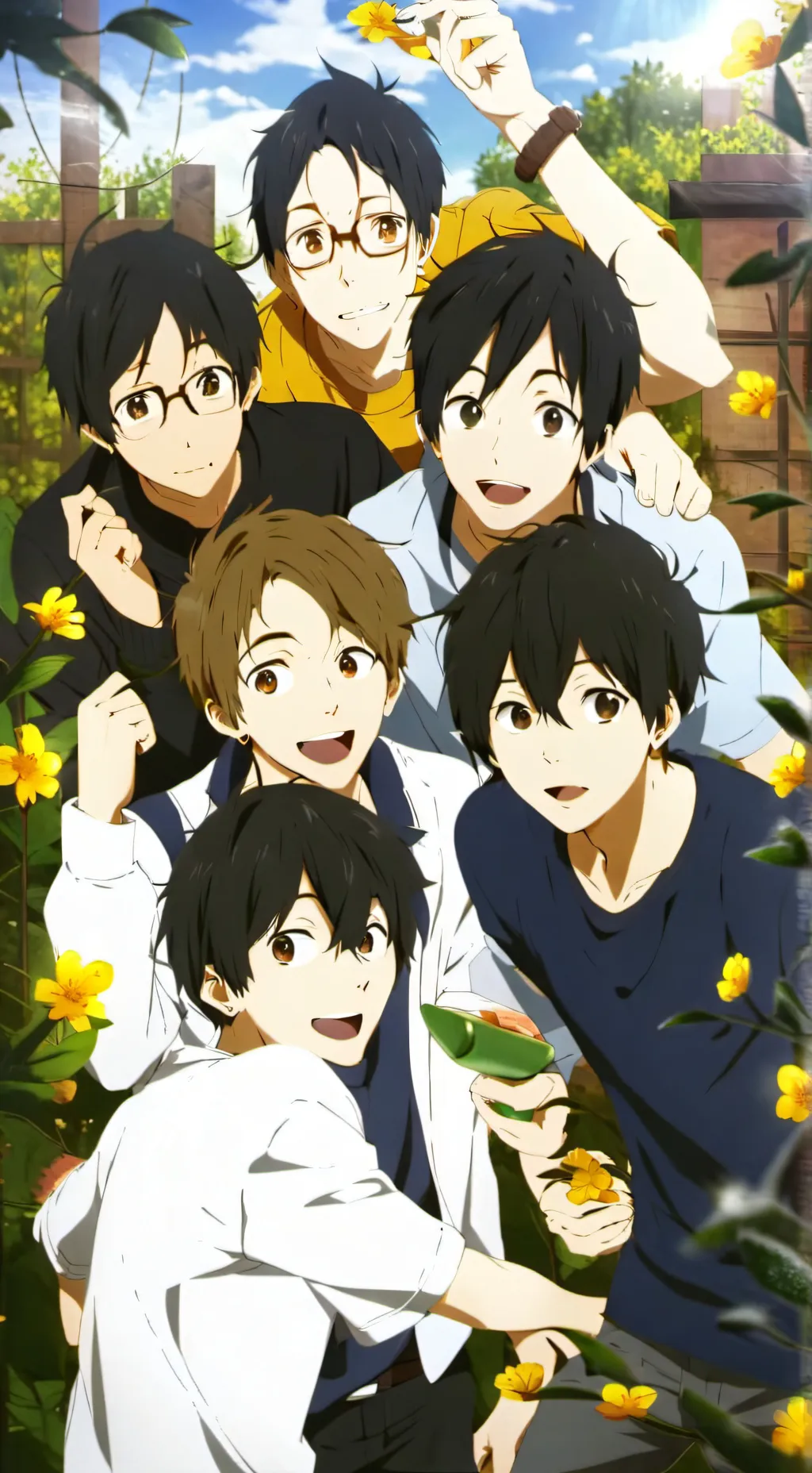 ai character: 5 CRAZINESS  background