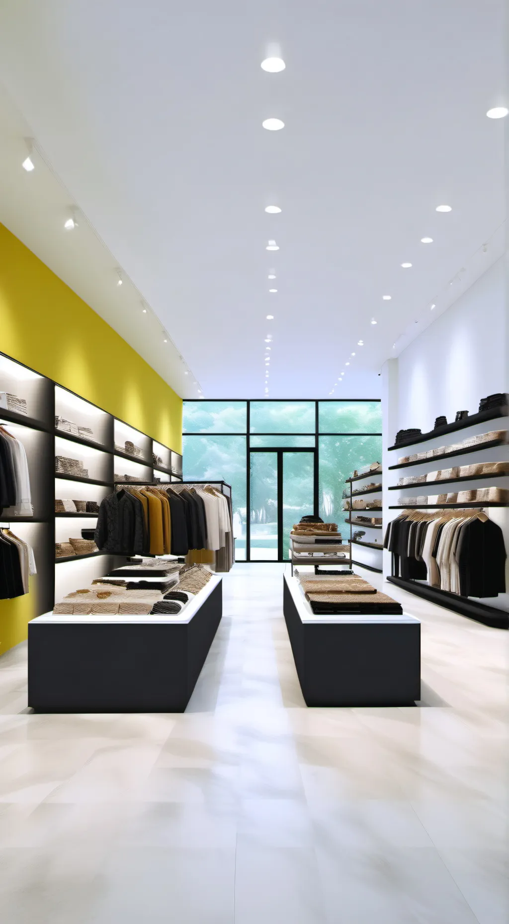 ai character: Clothing Store background