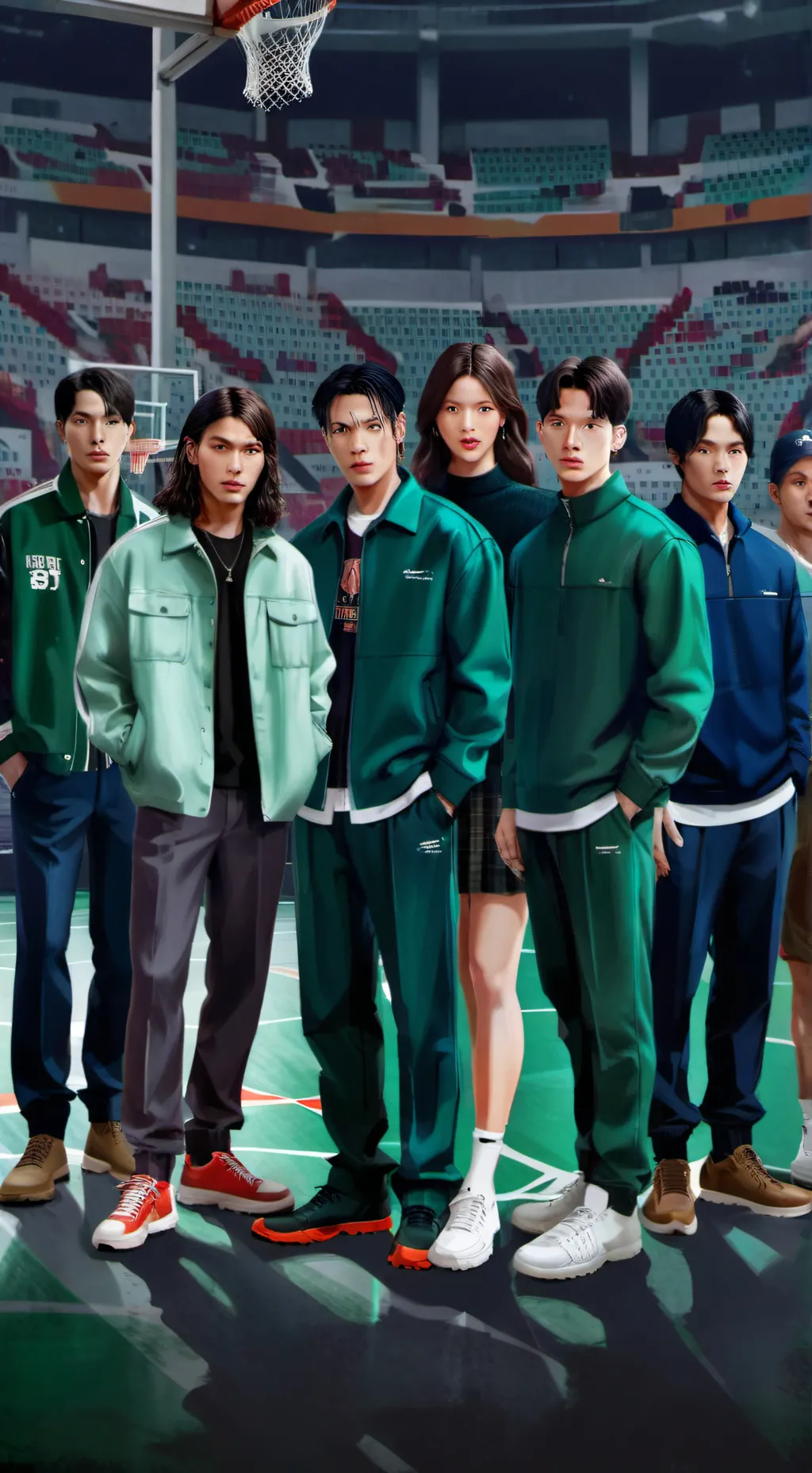 ai character: todoroki squidgame background