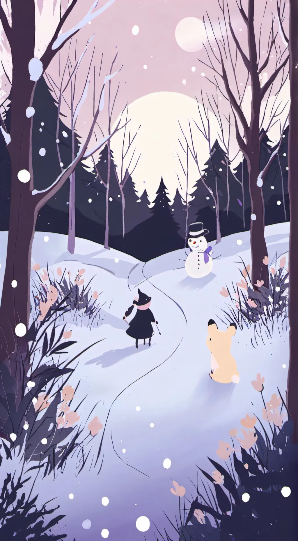 ai character: Skz in the snow❄️ background