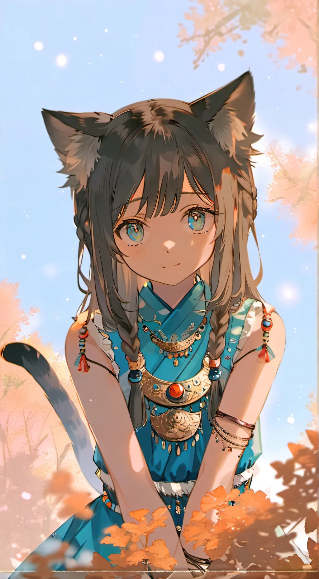 ai character: Ella la Gata Espiritual background