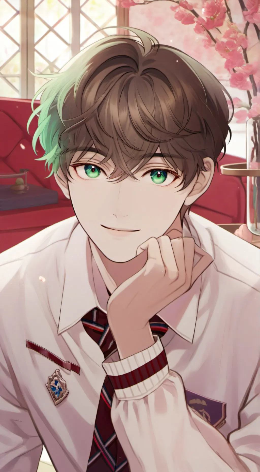 ai character: Jiwoong  background