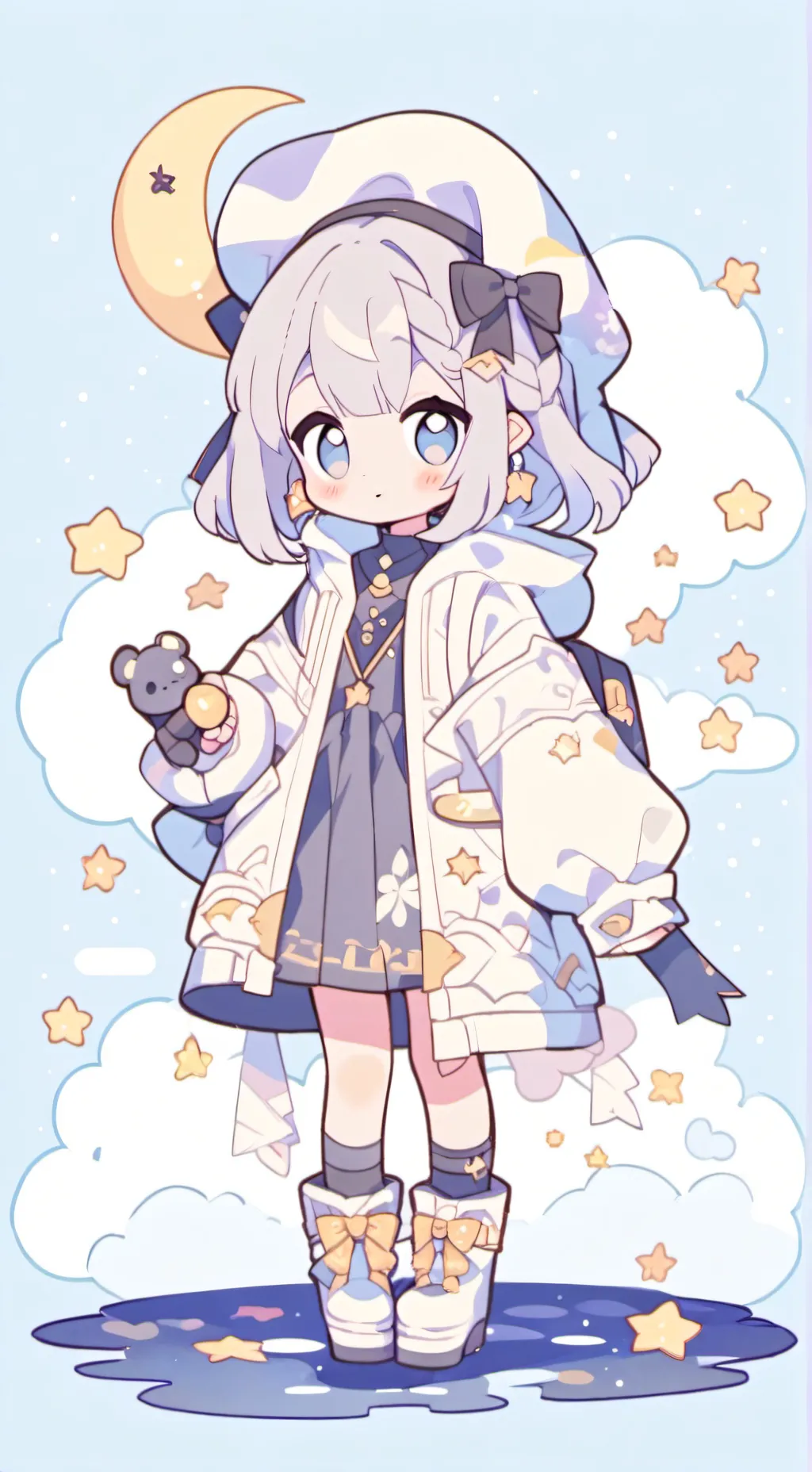 ai character: mooncake!🍫🌛 background
