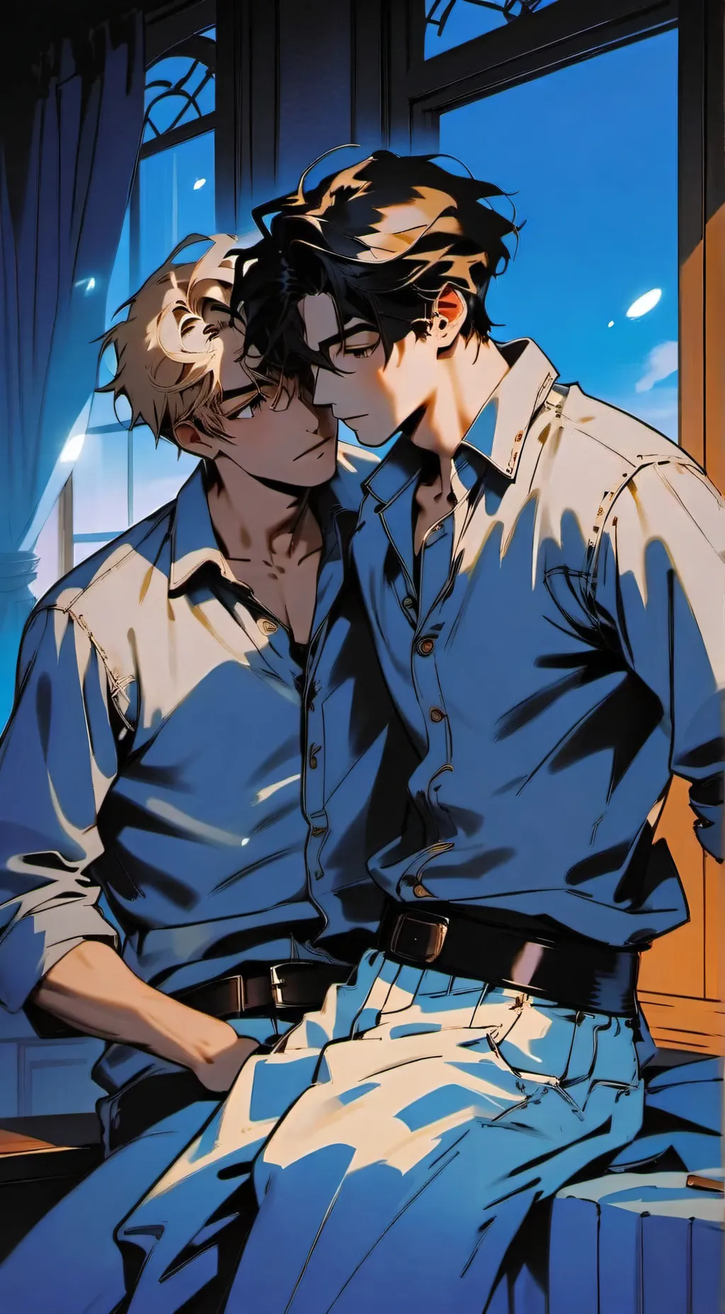 ai character: GAY STORY  background