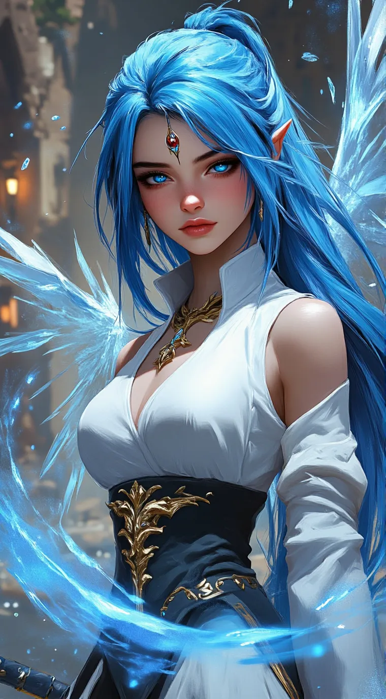 ai character: Annikia kite 💙🪽✨️ background