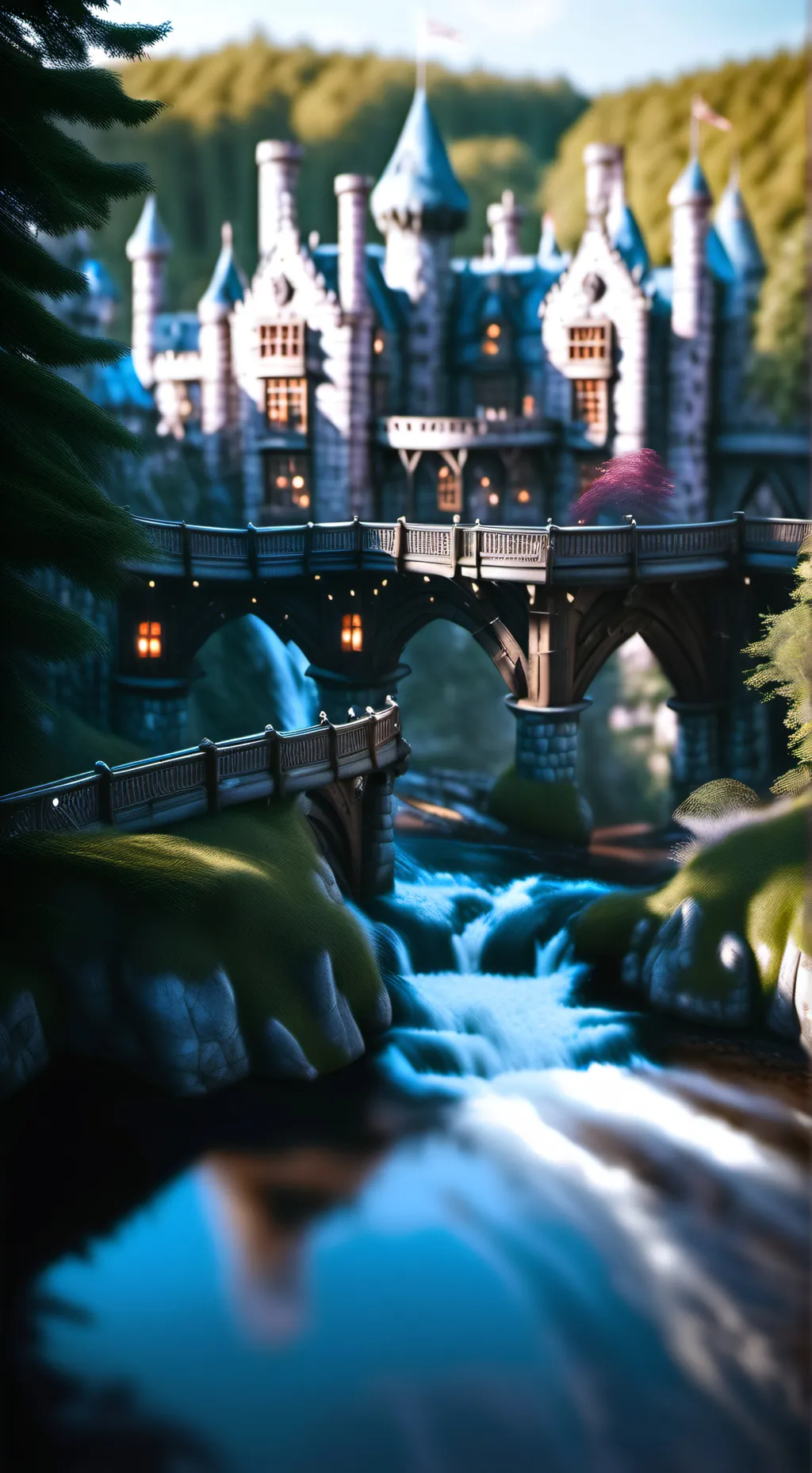 ai character: CH at Alton Towers background