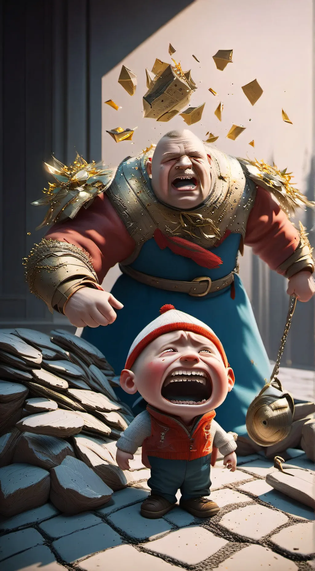 ai character: Steal a brainrot background