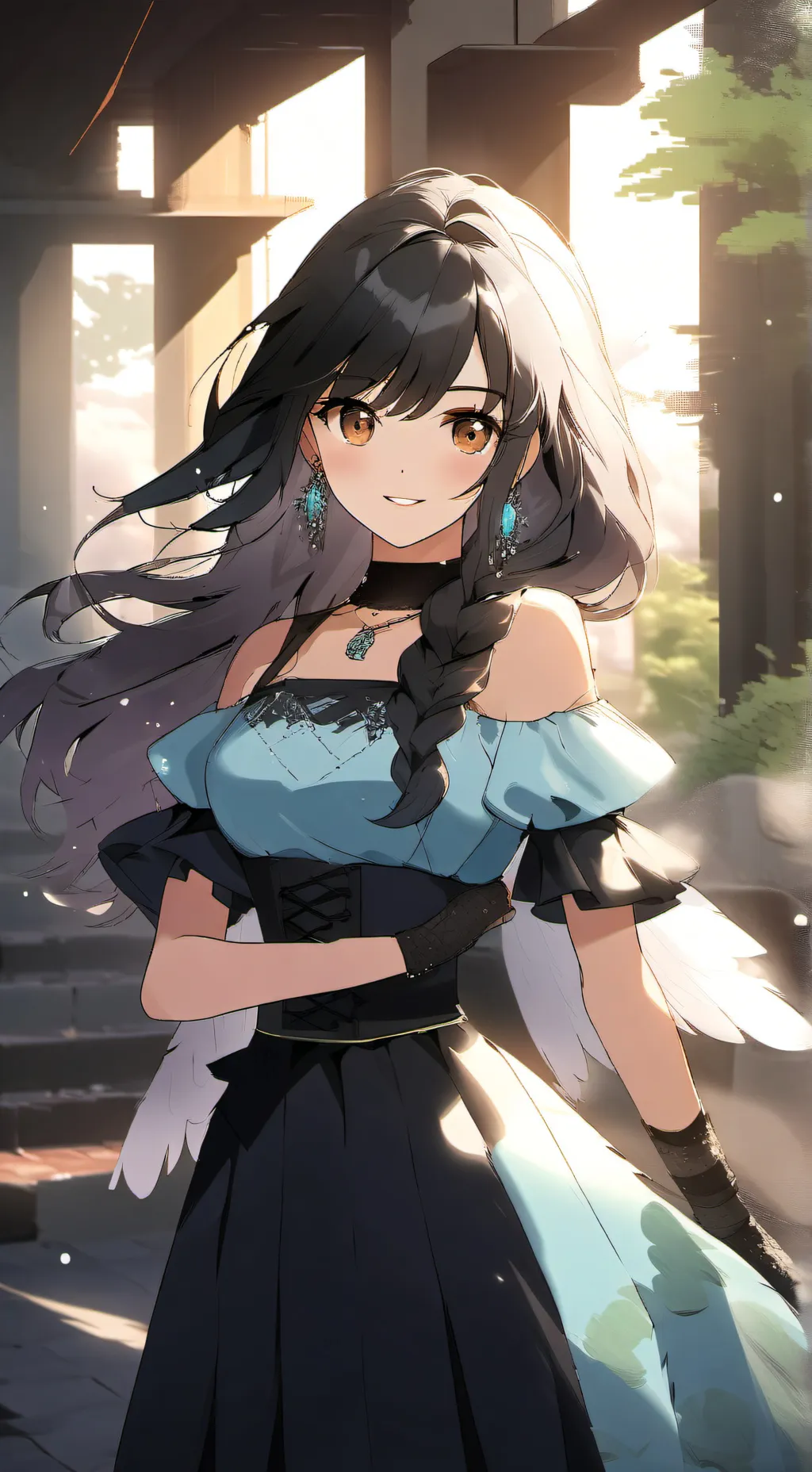 ai character: Angie  background