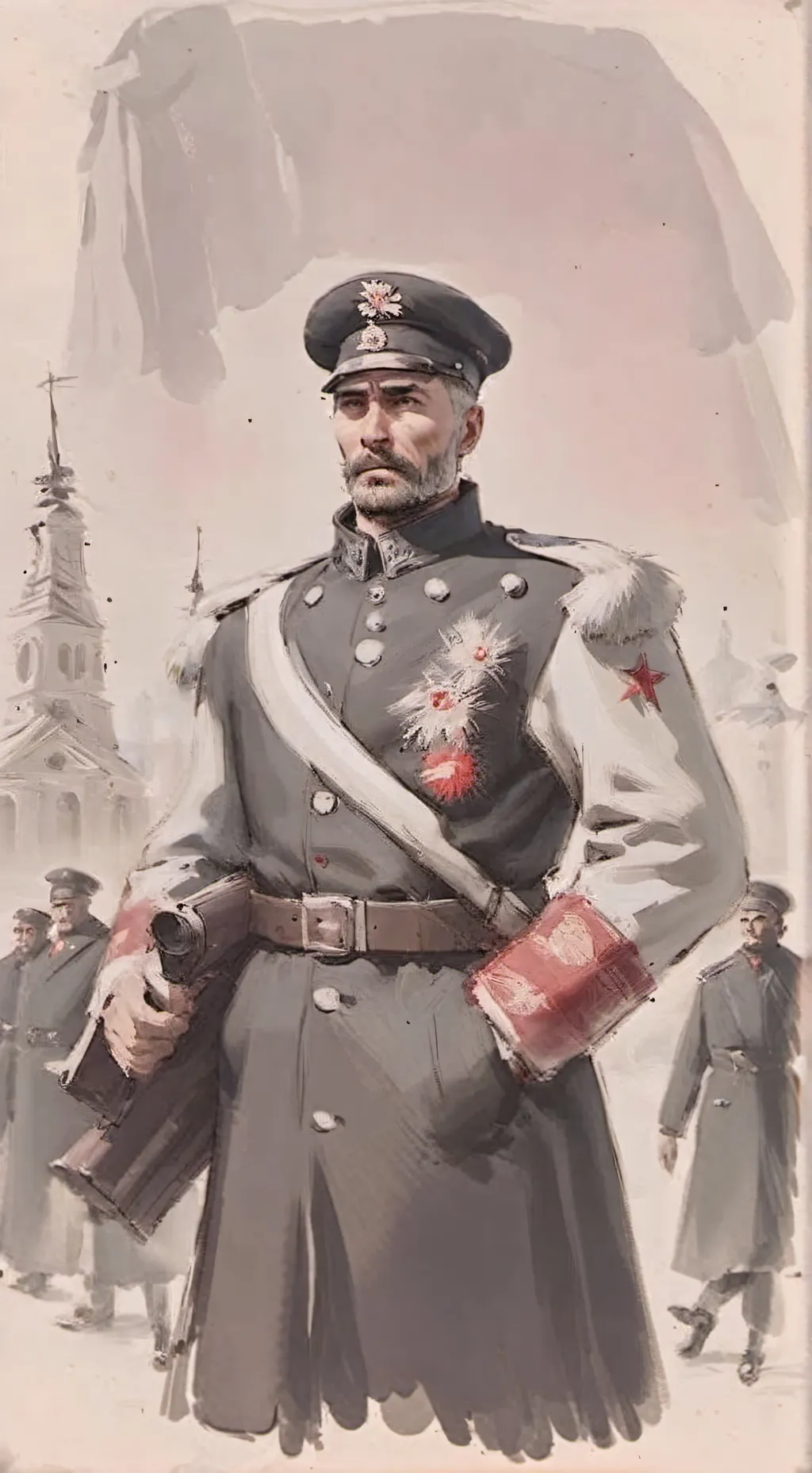 ai character: the new soviet man background