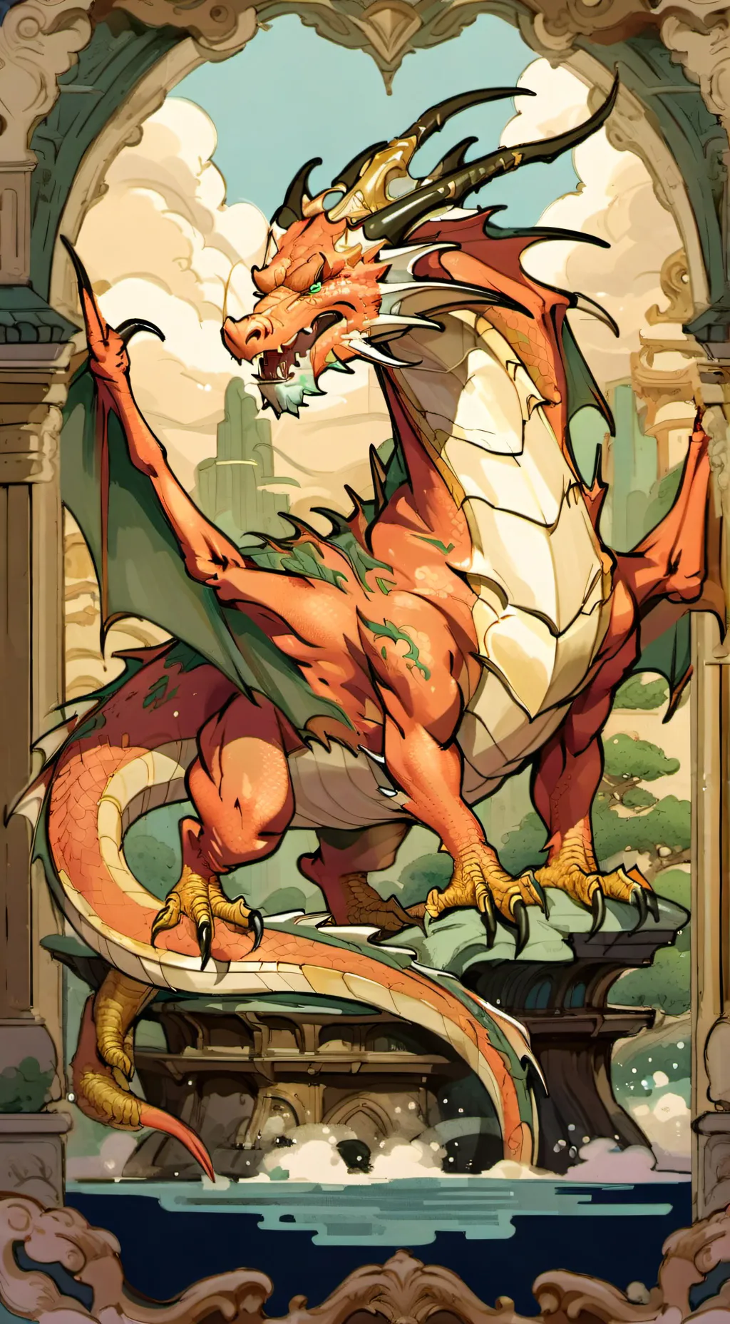 ai character: wof rainwing  background