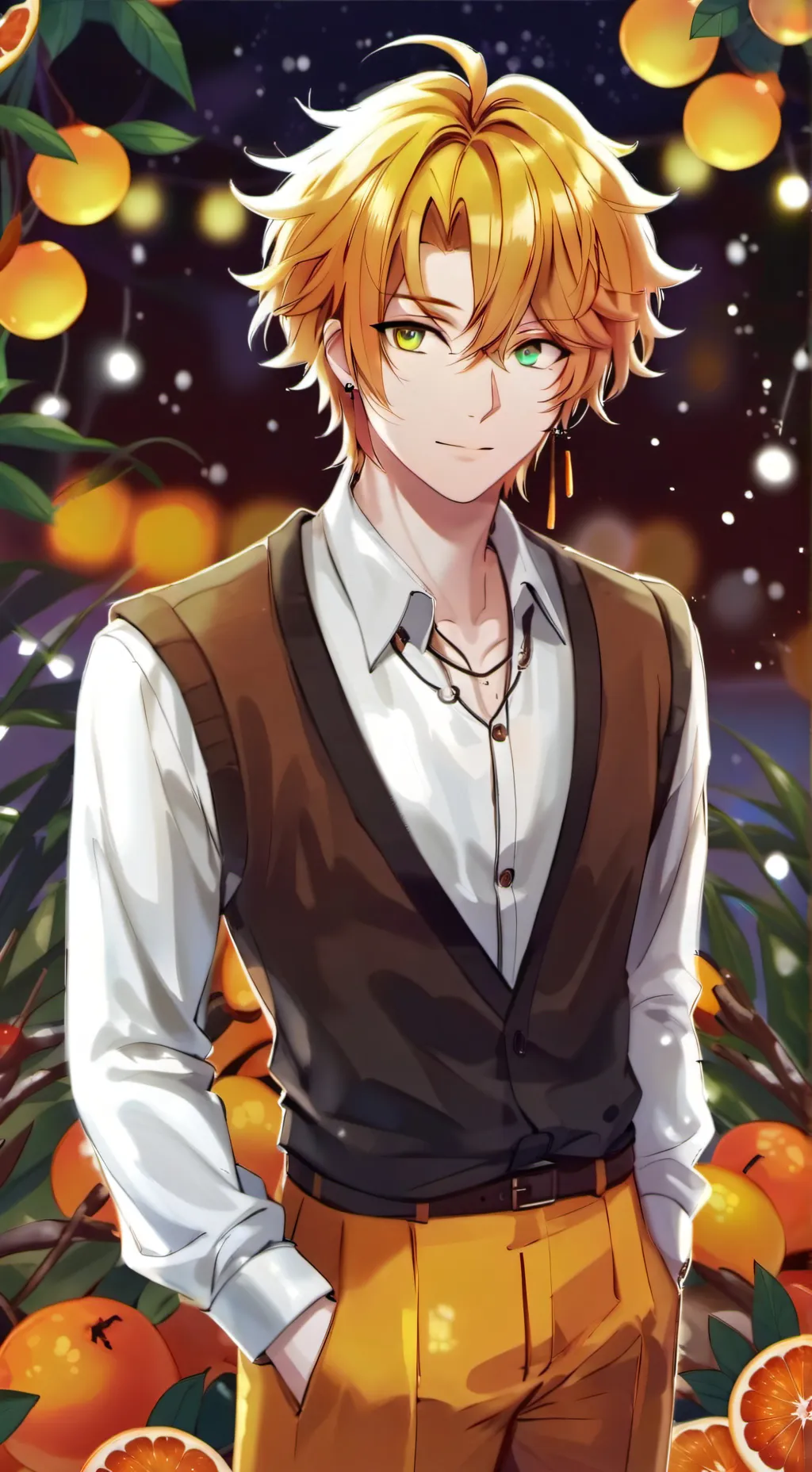 ai character: Sunny Gold background