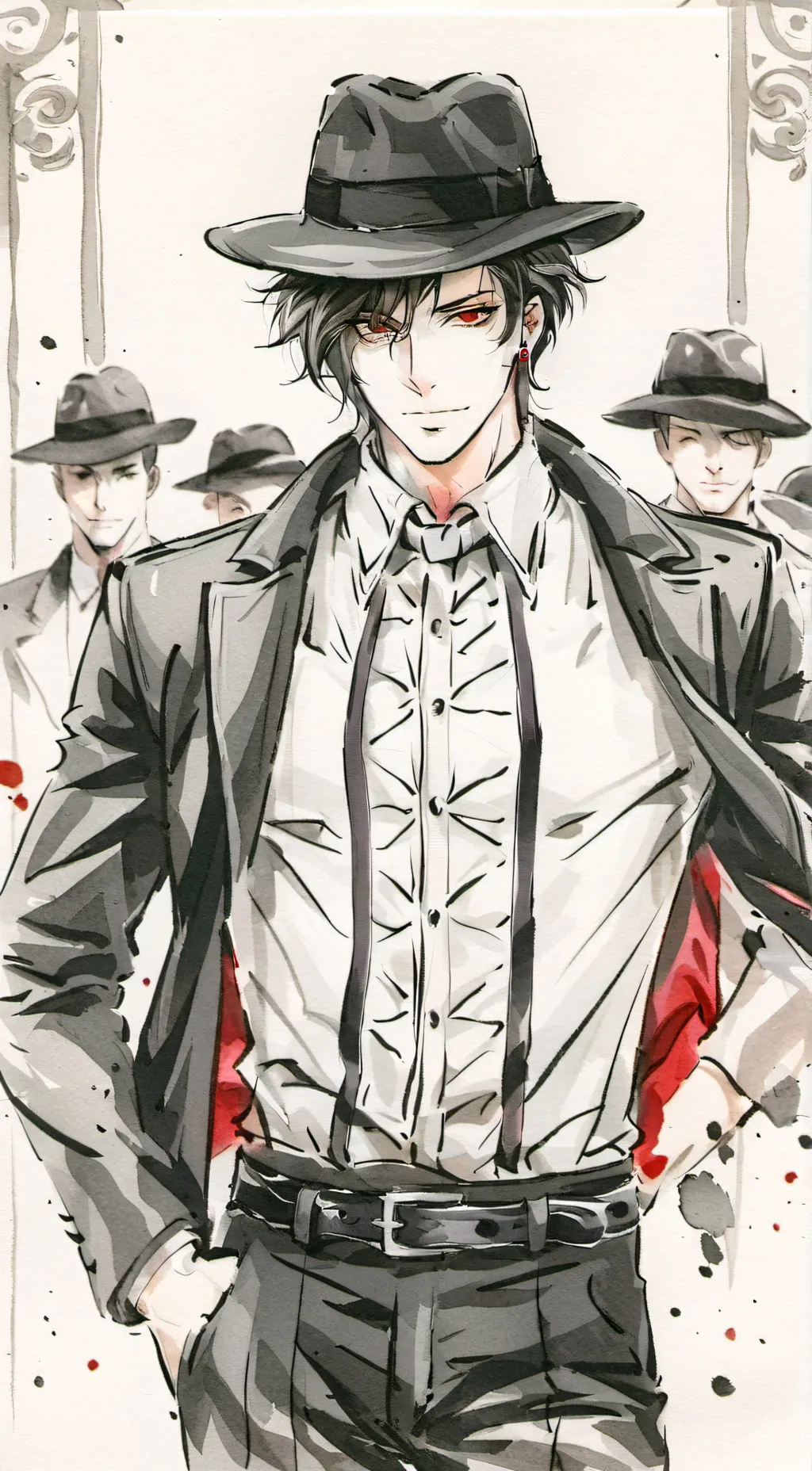 ai character: Bastian  background