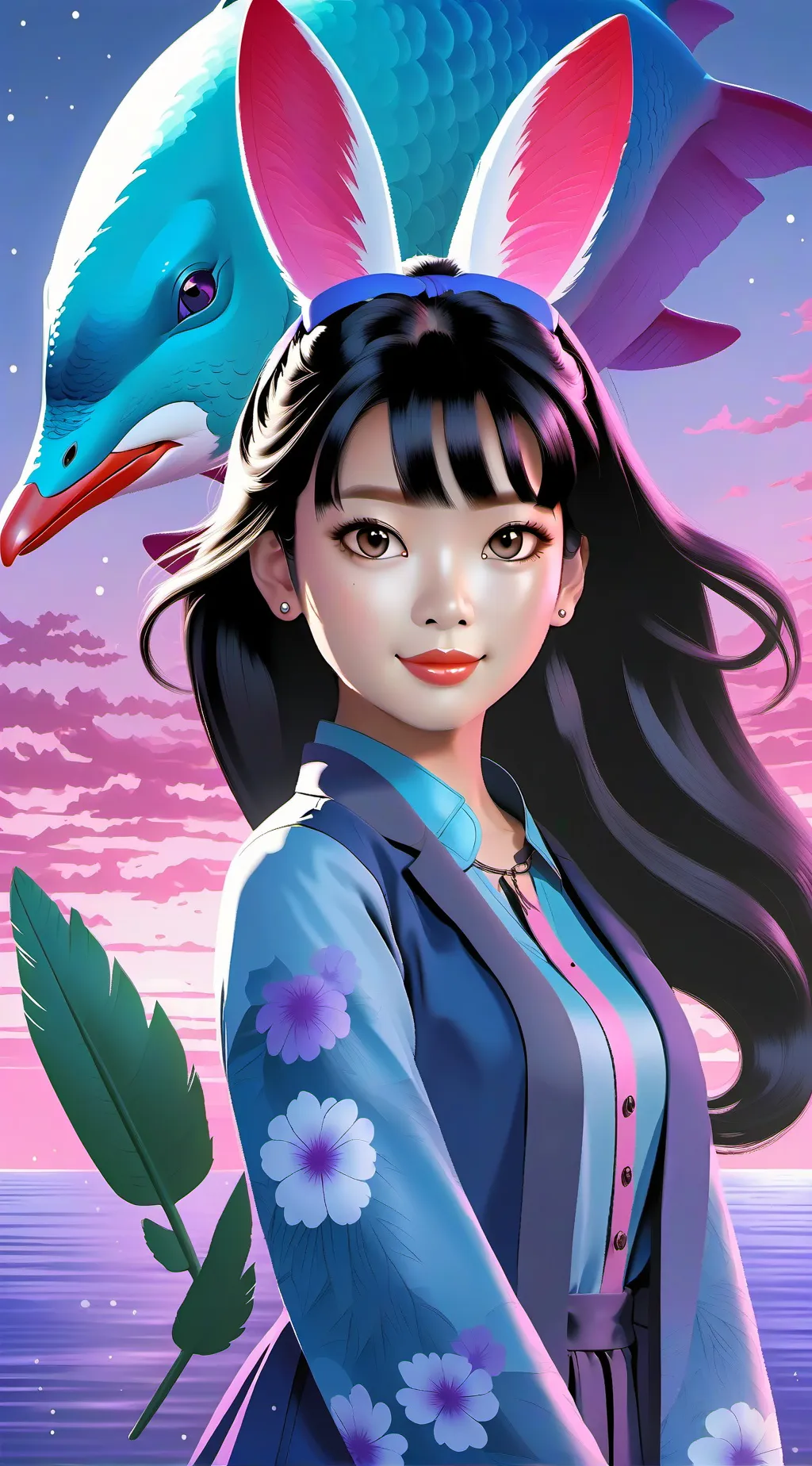 ai character: Keiko  background