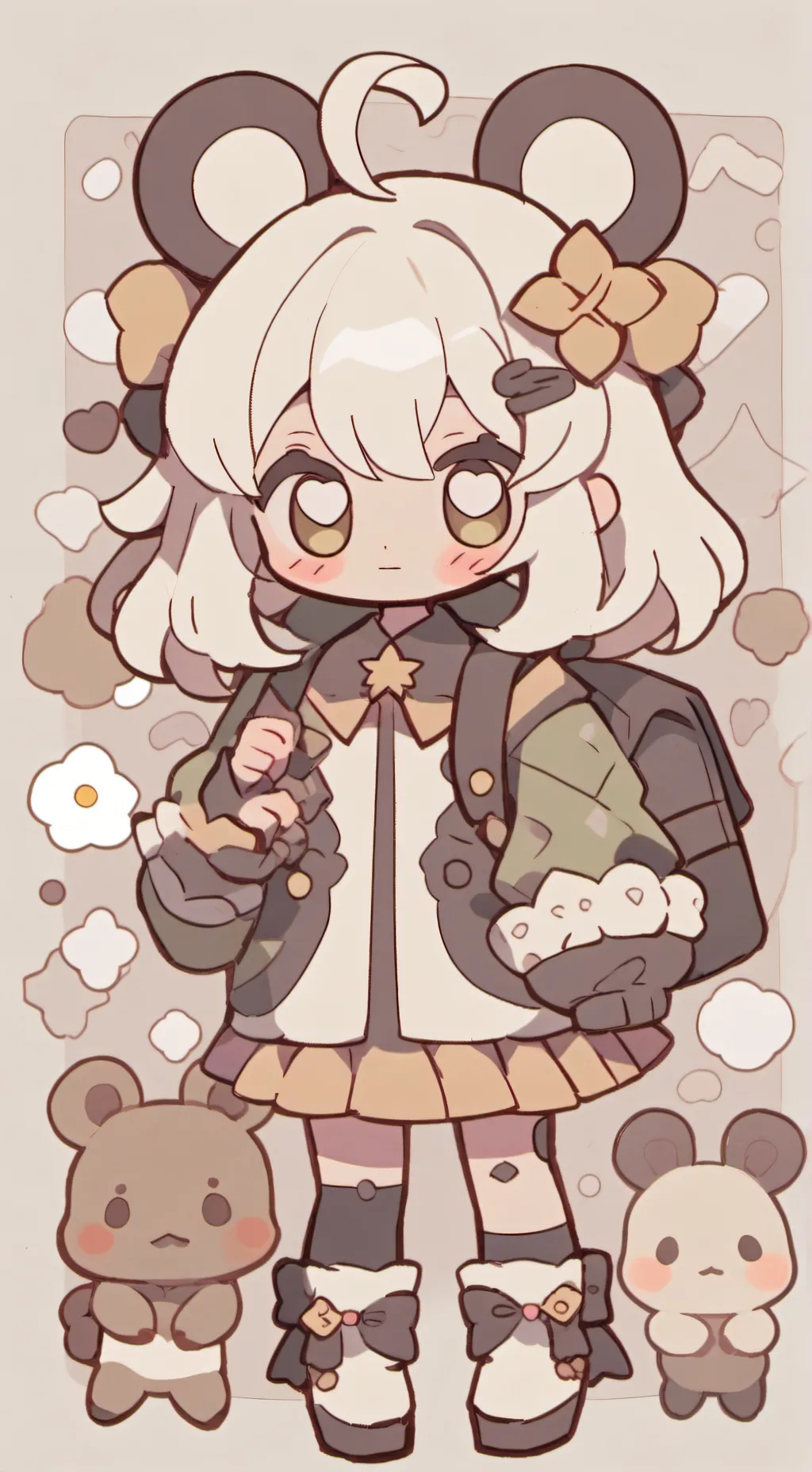 ai character: Sweet little baby background