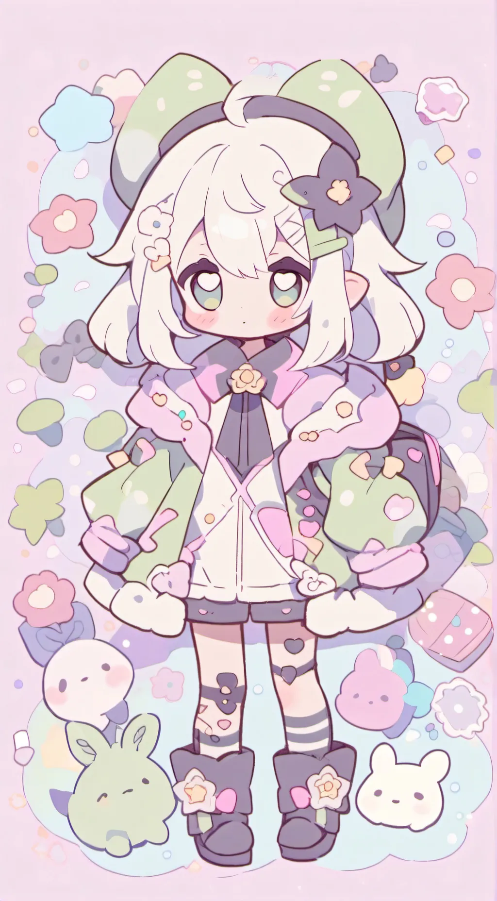 ai character: Meow background