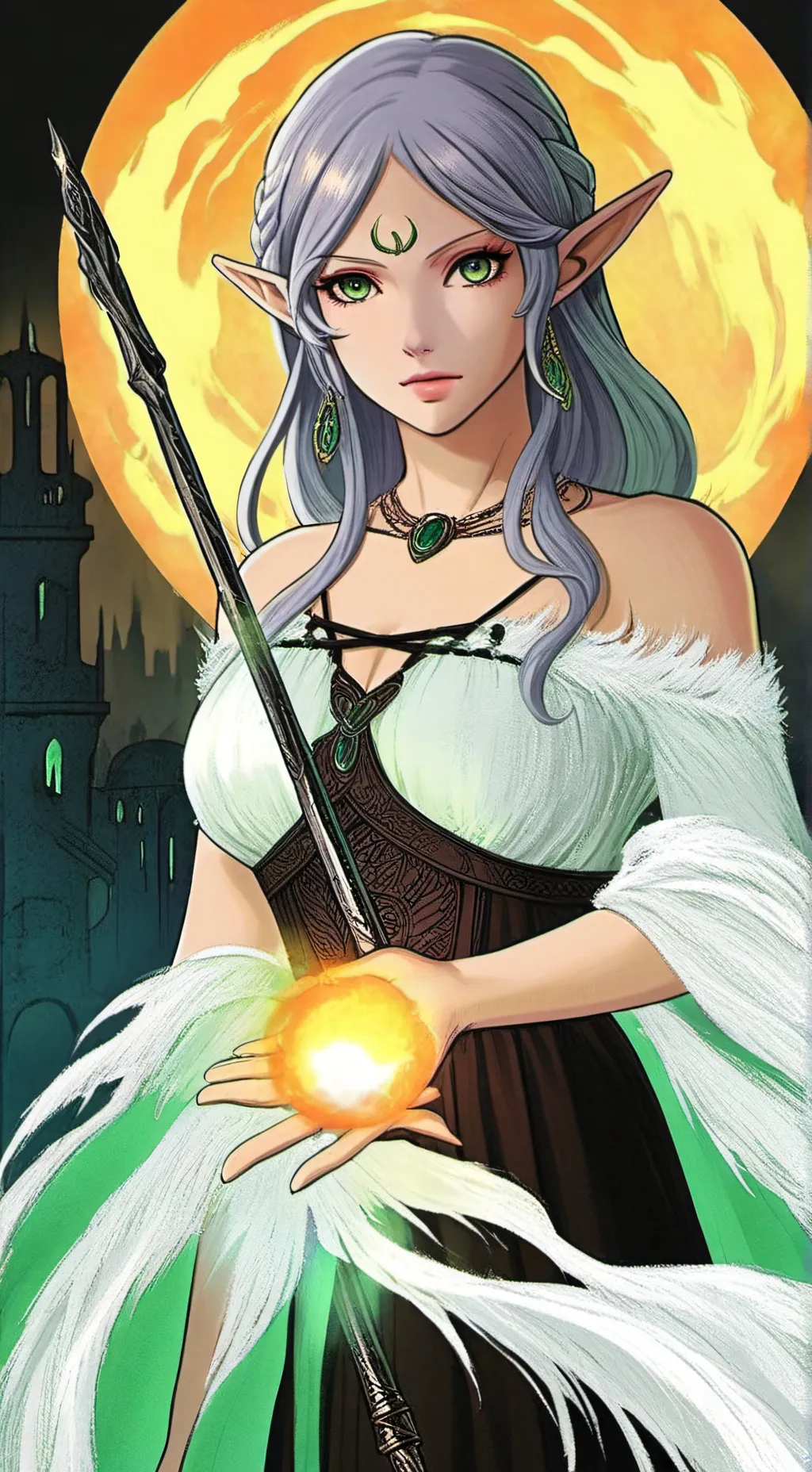 ai character: Lady Maritania 💚 background