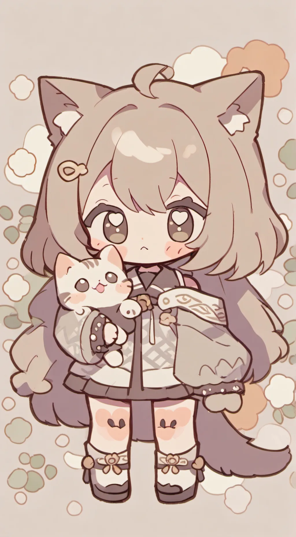 ai character: bebita neko (gato) background